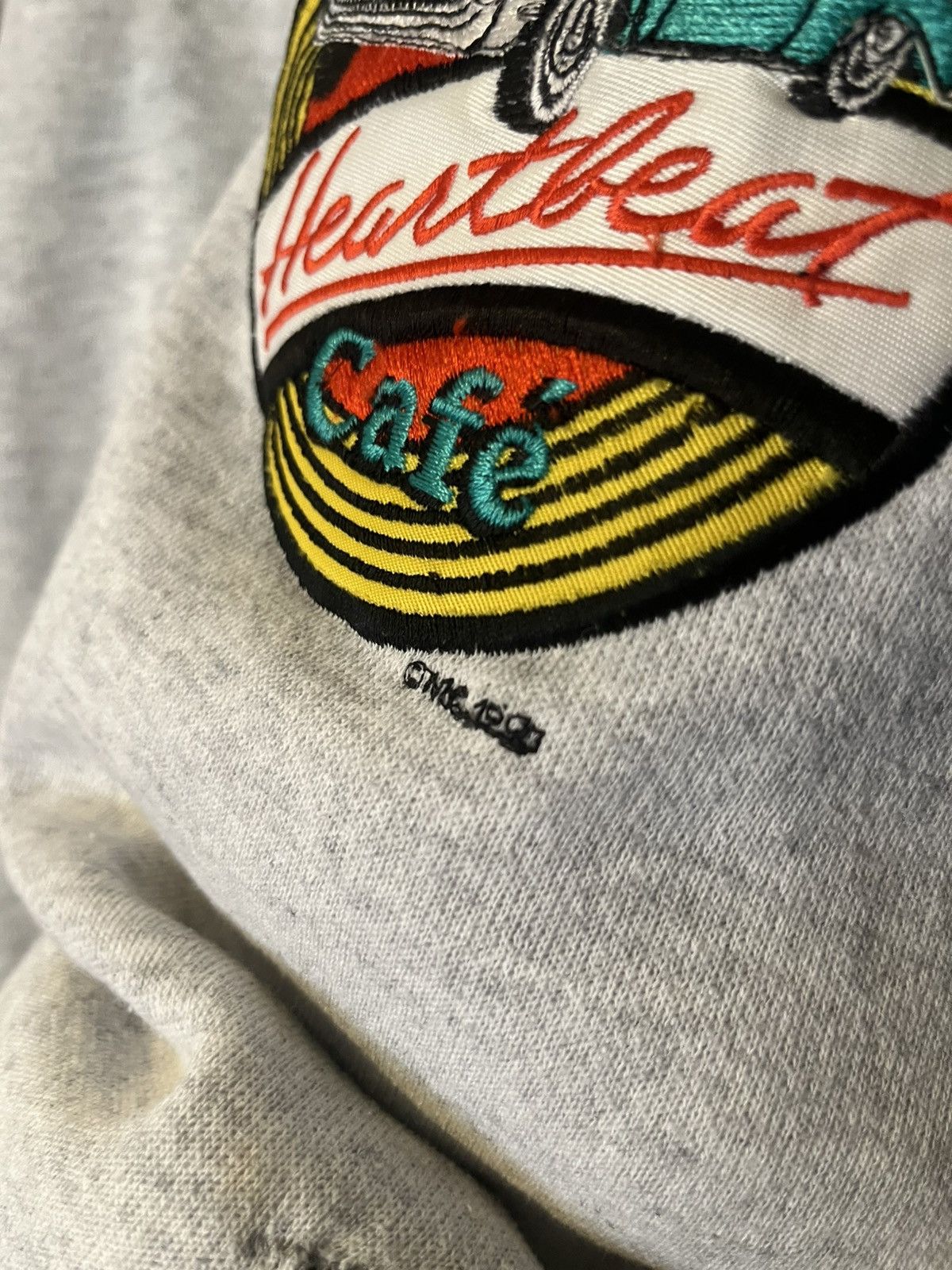 Hard Rock Cafe Vintage 90’s 1990 made in USA heartbeat Café Bomber Jacket Size US XL / EU 56 / 4 - 4 Thumbnail