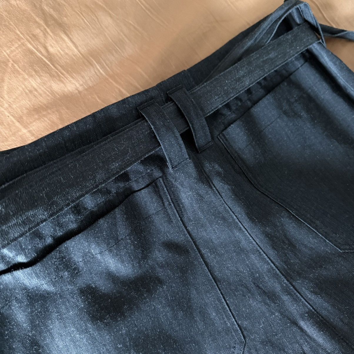 Junya Watanabe Cropped Wrap Wool-Ramie Pants Junya Watanabe Man CdG SS/22 Size US 30 / EU 46 - 7 Thumbnail
