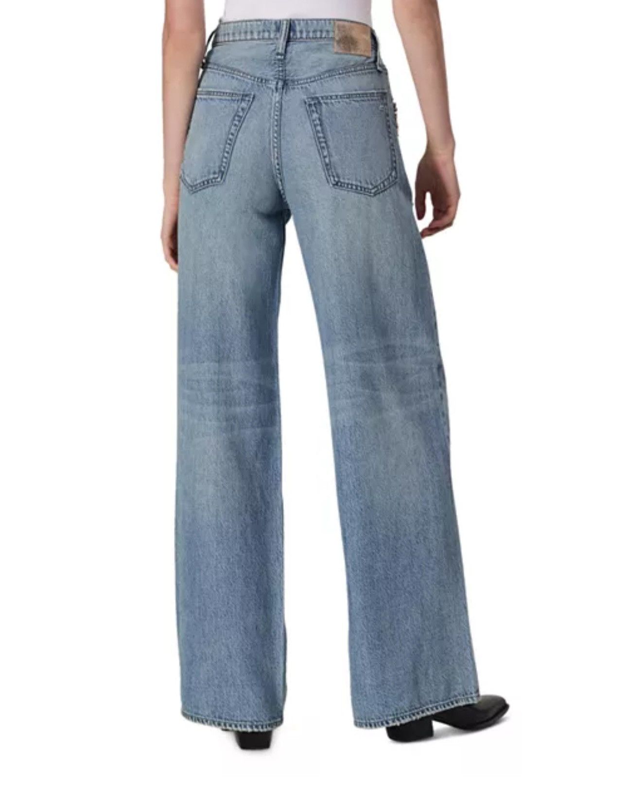 Rag & Bone rag & bone Sofie Embellished High Rise Wide Leg Jeans Size 27" / US 4 / IT 40 - 2 Thumbnail