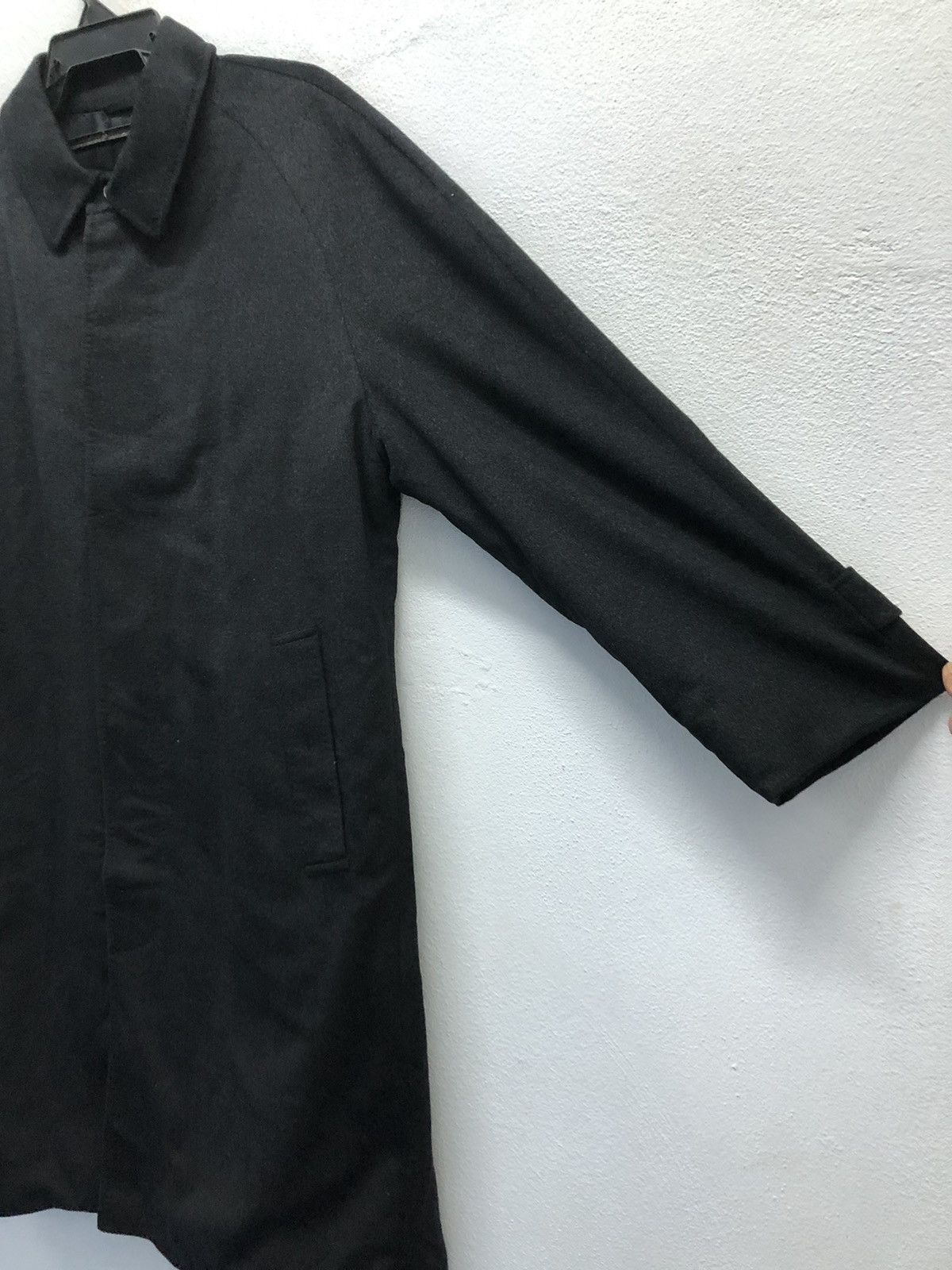 Yohji Yamamoto Yohji Yamamoto × D'Urban A.A.R Black Wool Overcoat (Size L) Size L / US 10 / IT 46 - 4 Thumbnail