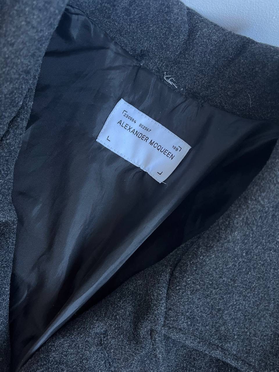 Alexander McQueen Vintage 90s Alexandr McQueen Jacket Wool Blend Bomber Coat Size US L / EU 52-54 / 3 - 6 Thumbnail