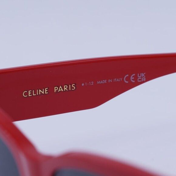 Celine 🕶️ New Celine CL40197U 66A Red/Smoke Sunglasses Size ONE SIZE - 6 Thumbnail