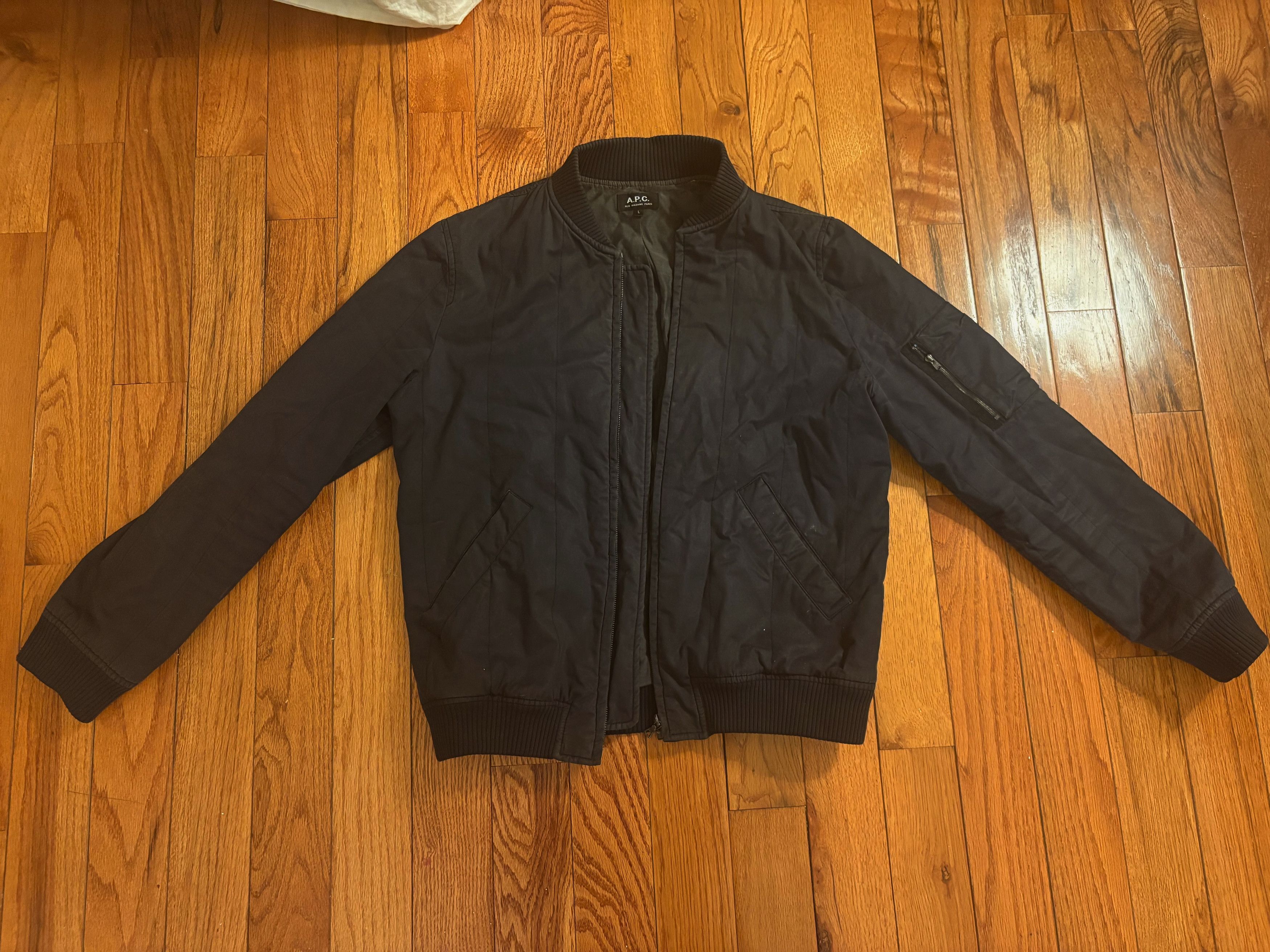 A.P.C. APC Black Cotton Blouson / Bomber Size US L / EU 52-54 / 3 - 1 Preview