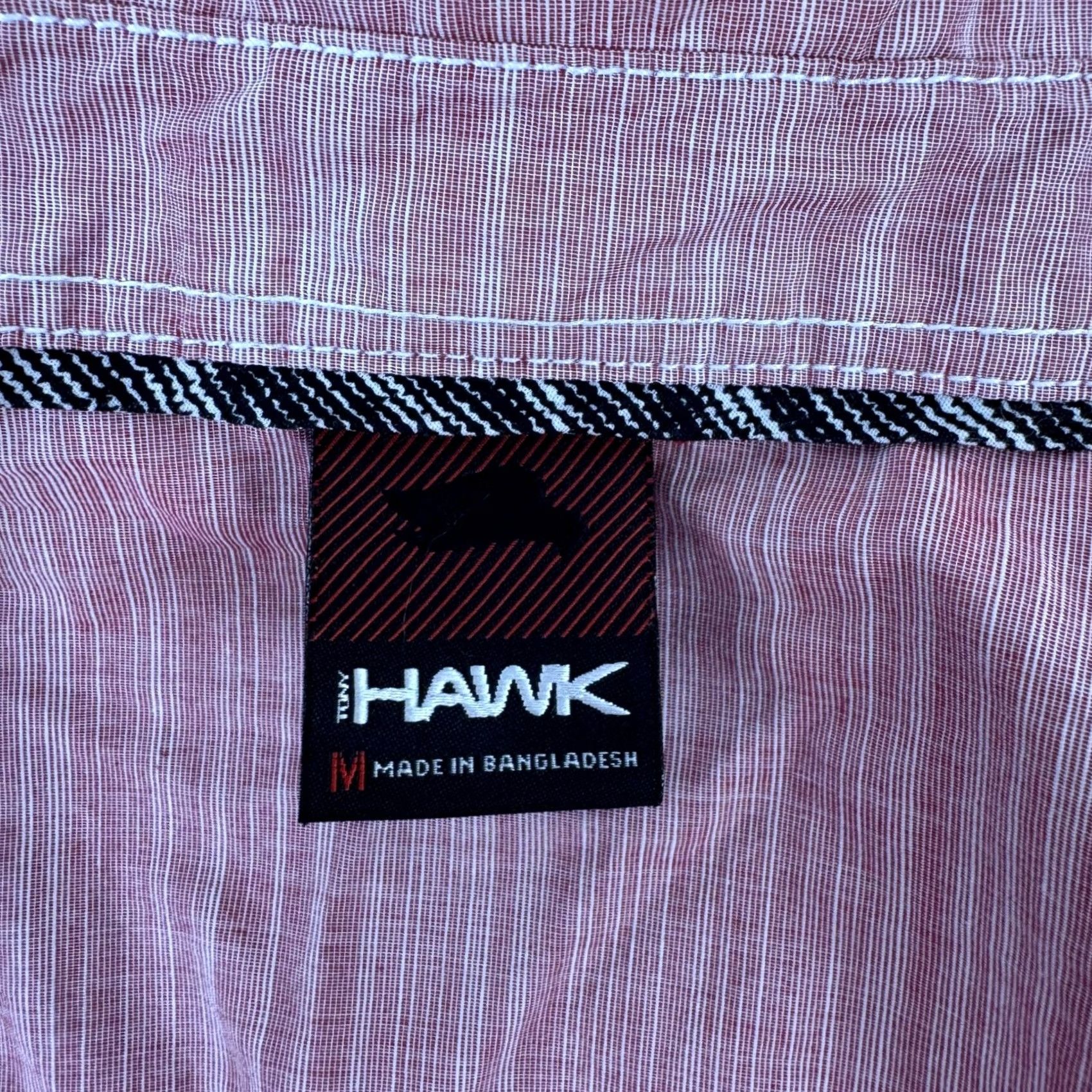 Vintage TONY HAWK Shirt Men Red Stripe Short Sleeve Button-Up Cotton Regular Size US M / EU 48-50 / 2 - 3 Thumbnail