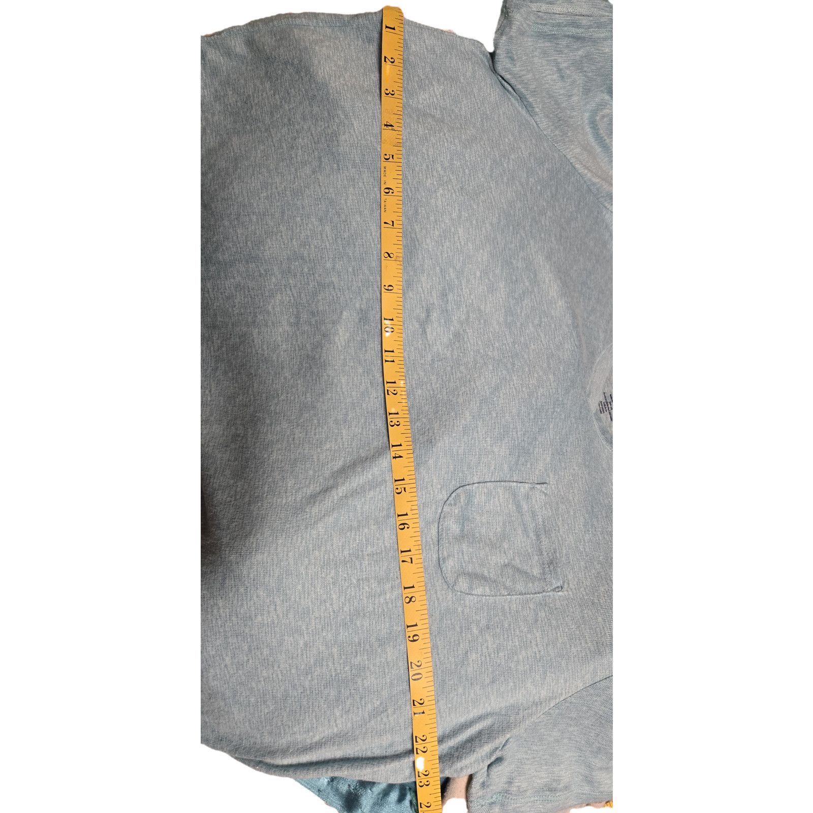Croft & Barrow Croft & Barrow XXL Light Blue Marl V-Neck Pocket Tee Soft Size XXL / US 16-18 / IT 52-54 - 8 Thumbnail