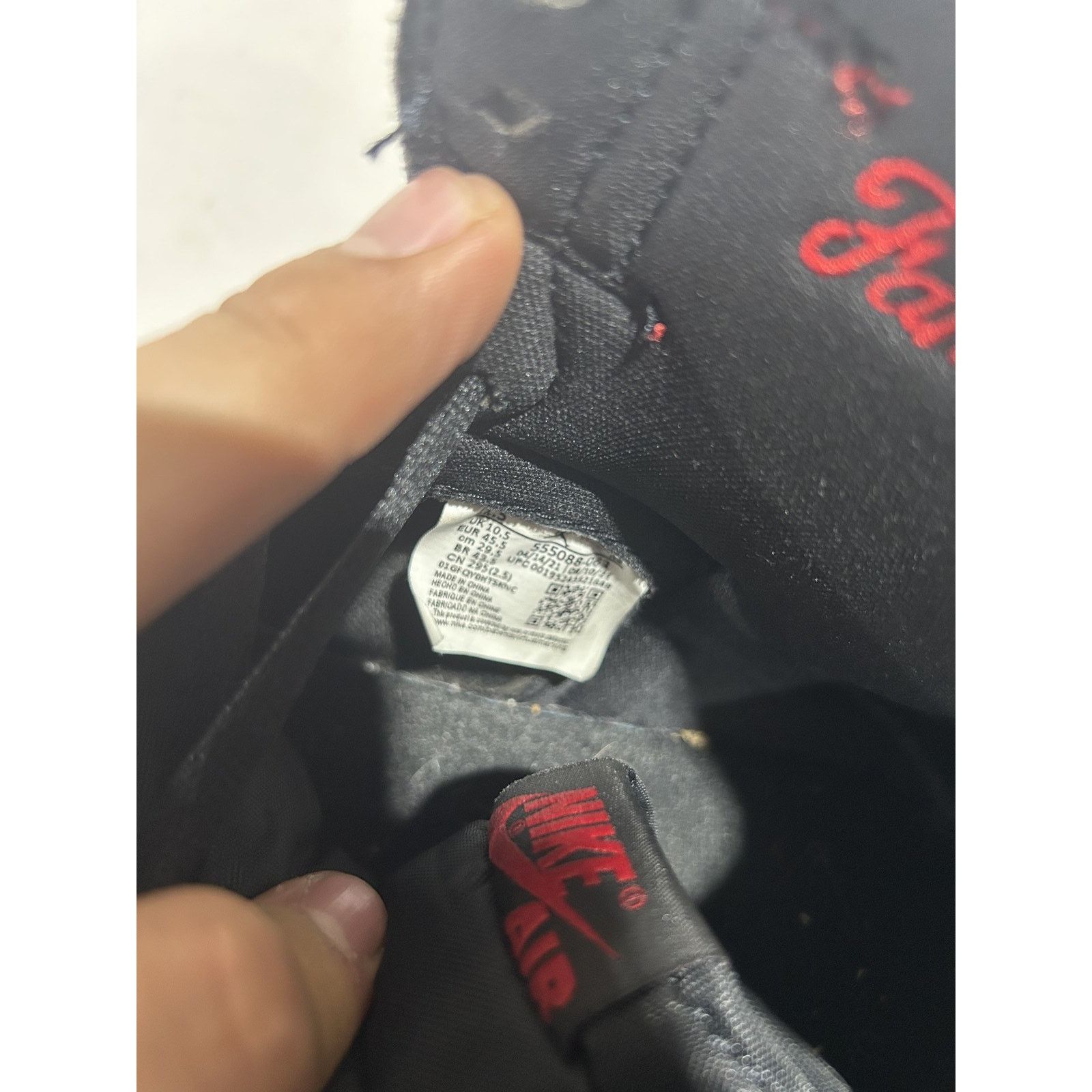 Jordan Brand JORDAN 1 PATENT BRED SIZE 11.5 PREOWNED Size US 11.5 / EU 44-45 - 6 Thumbnail