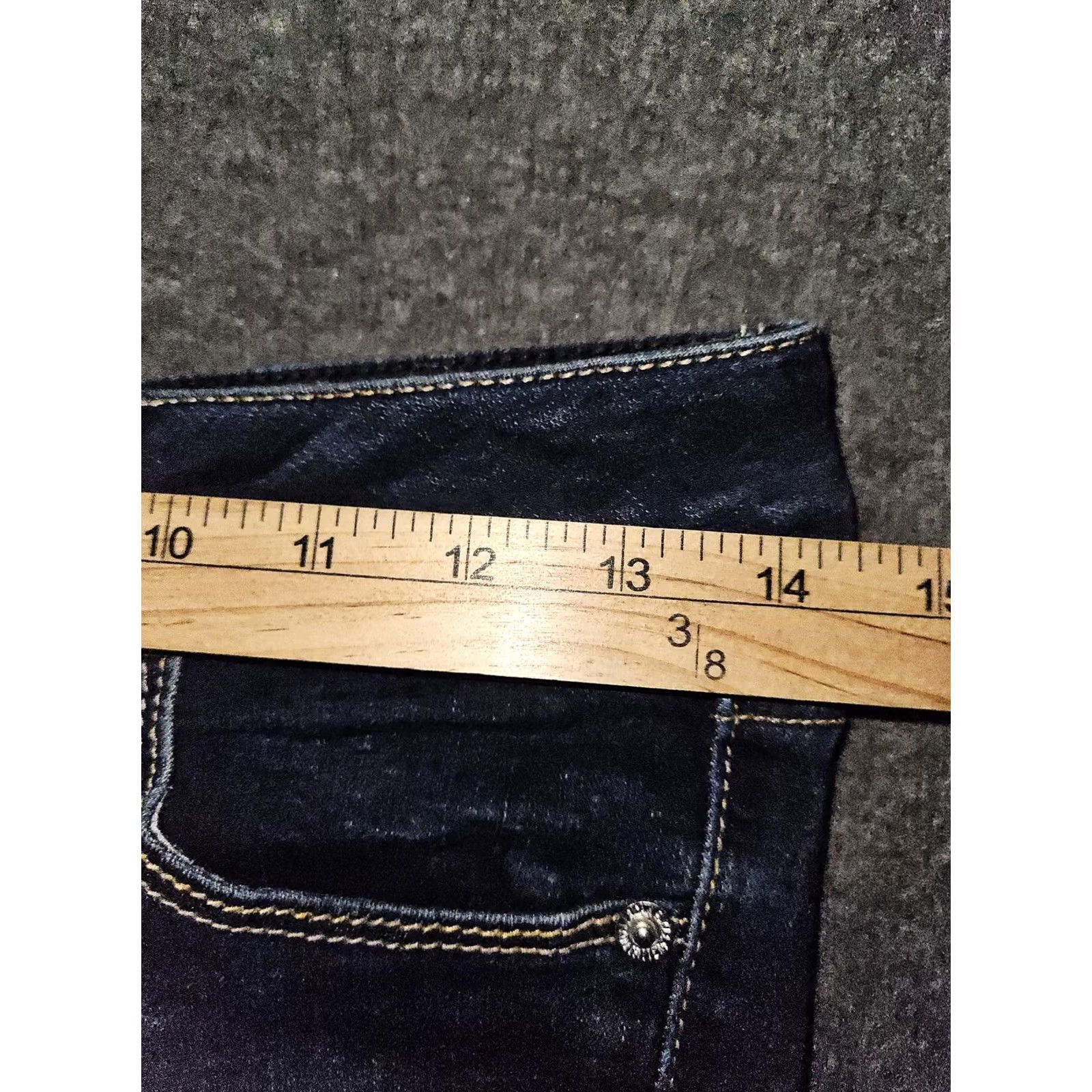 Vintage VINTAGE American Eagle Jeans Womens 2 Short Blue Skinny Super Stretch Denim Pants Size 26" / US 2 / IT 38 - 4 Thumbnail