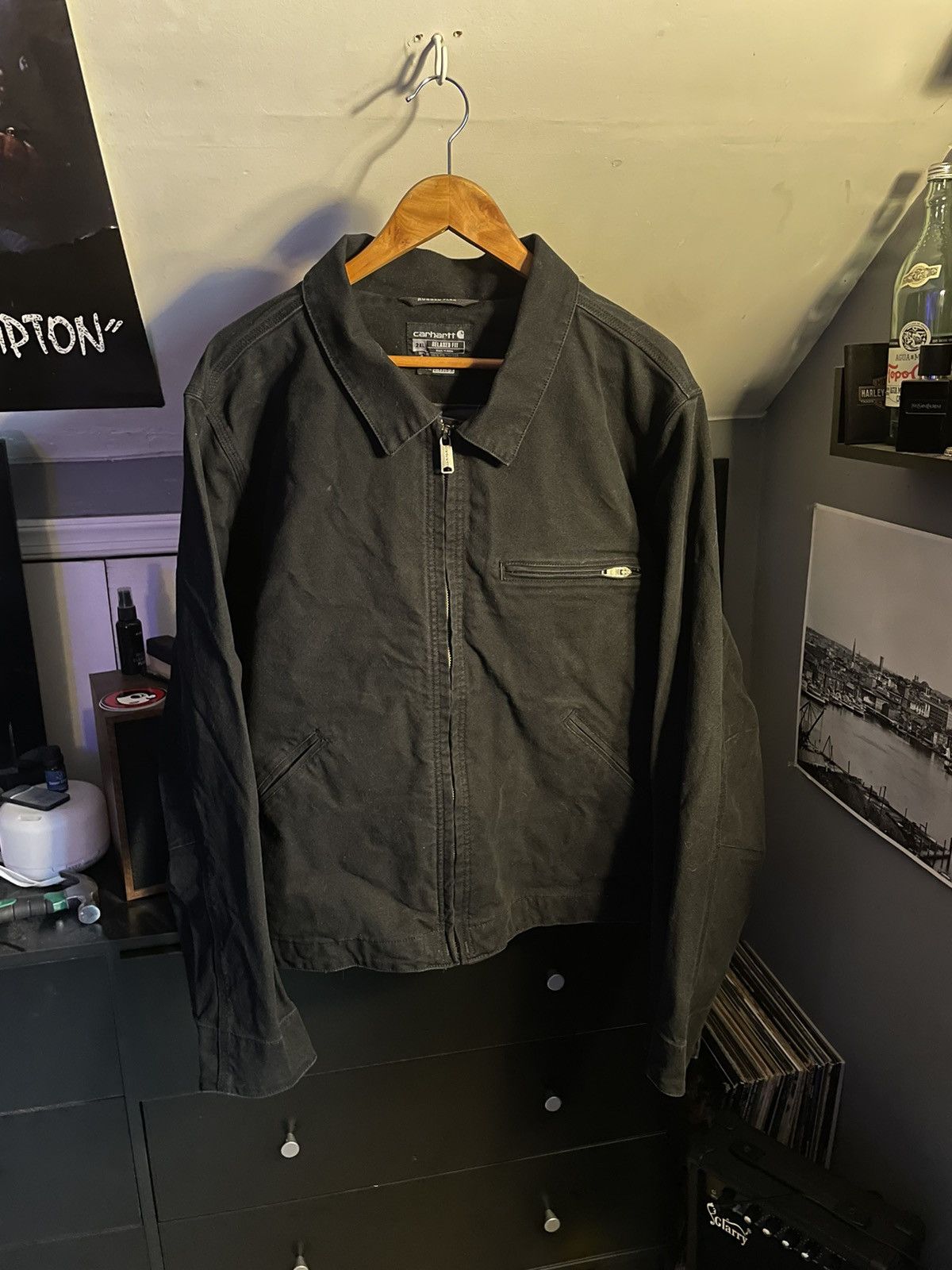 Carhartt Black Carhartt Detroit zip up jacket XXL MISSING PATCH Size US XXL / EU 58 / 5 - 1 Thumbnail
