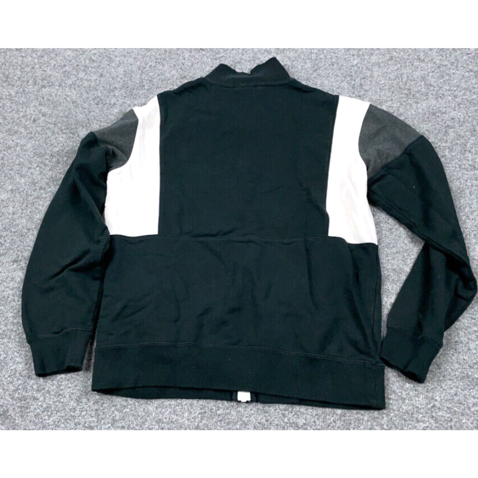 Nike Nike Air Black White Zip Sweatshirt Adult Medium Embroidered Swoosh Streetwear Size US M / EU 48-50 / 2 - 2 Thumbnail