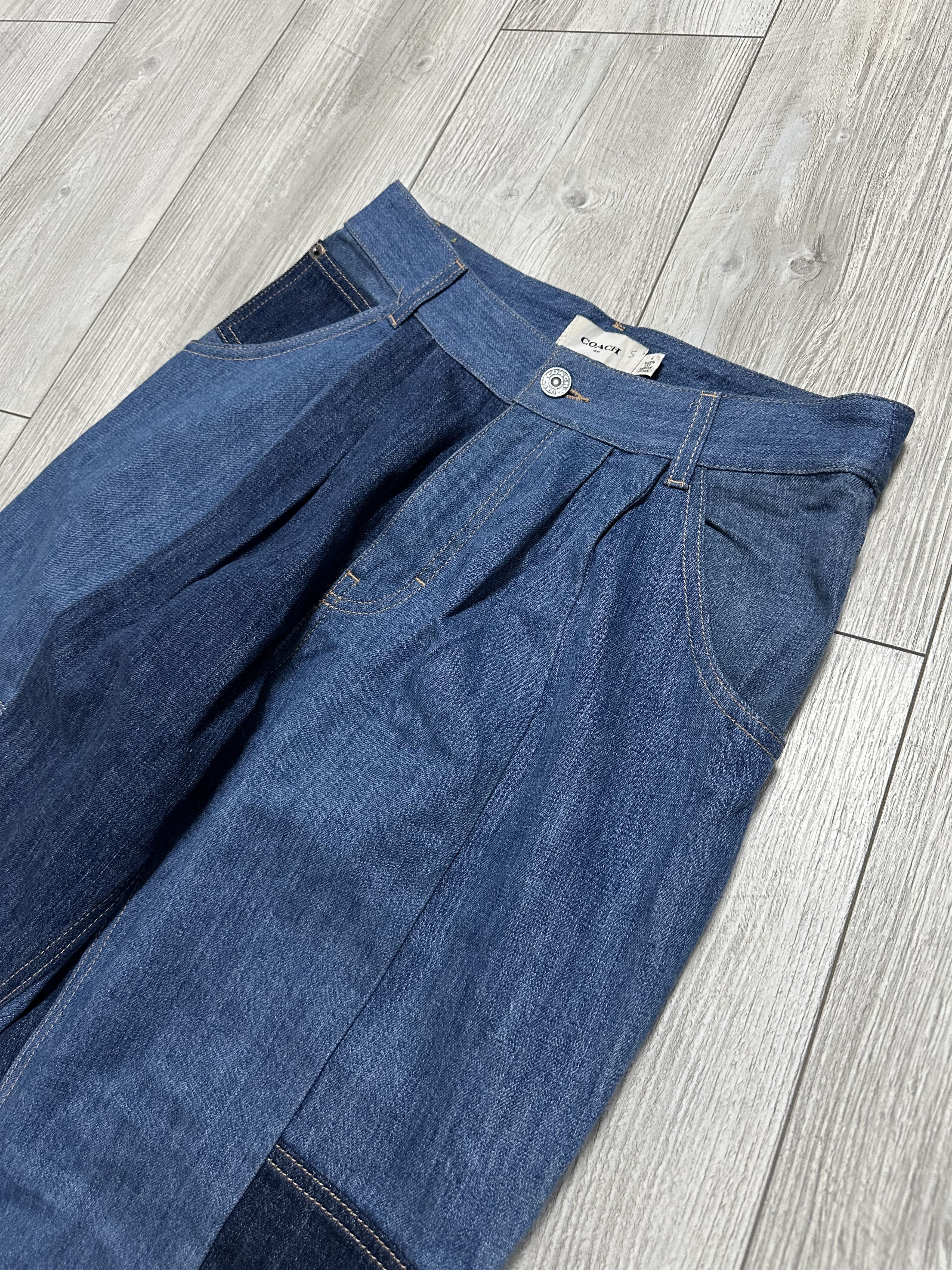 Coach Coach Vintage Denim Patchwork High Waist Jeans Size 4 Size 27" / US 4 / IT 40 - 2 Thumbnail