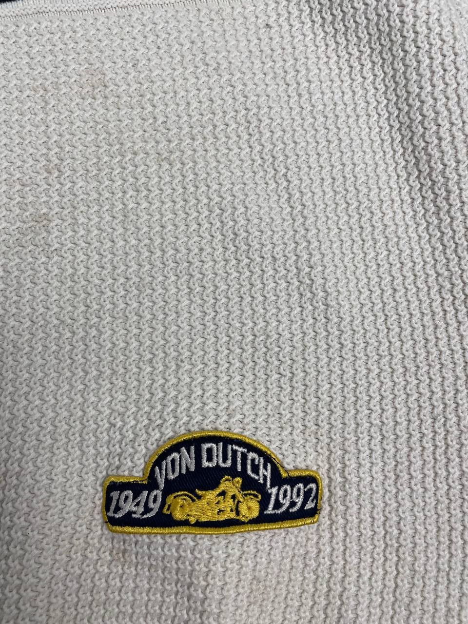 Von Dutch Vintage Von Dutch Big Logo Knit Sweater 90s Size US L / EU 52-54 / 3 - 17 Thumbnail