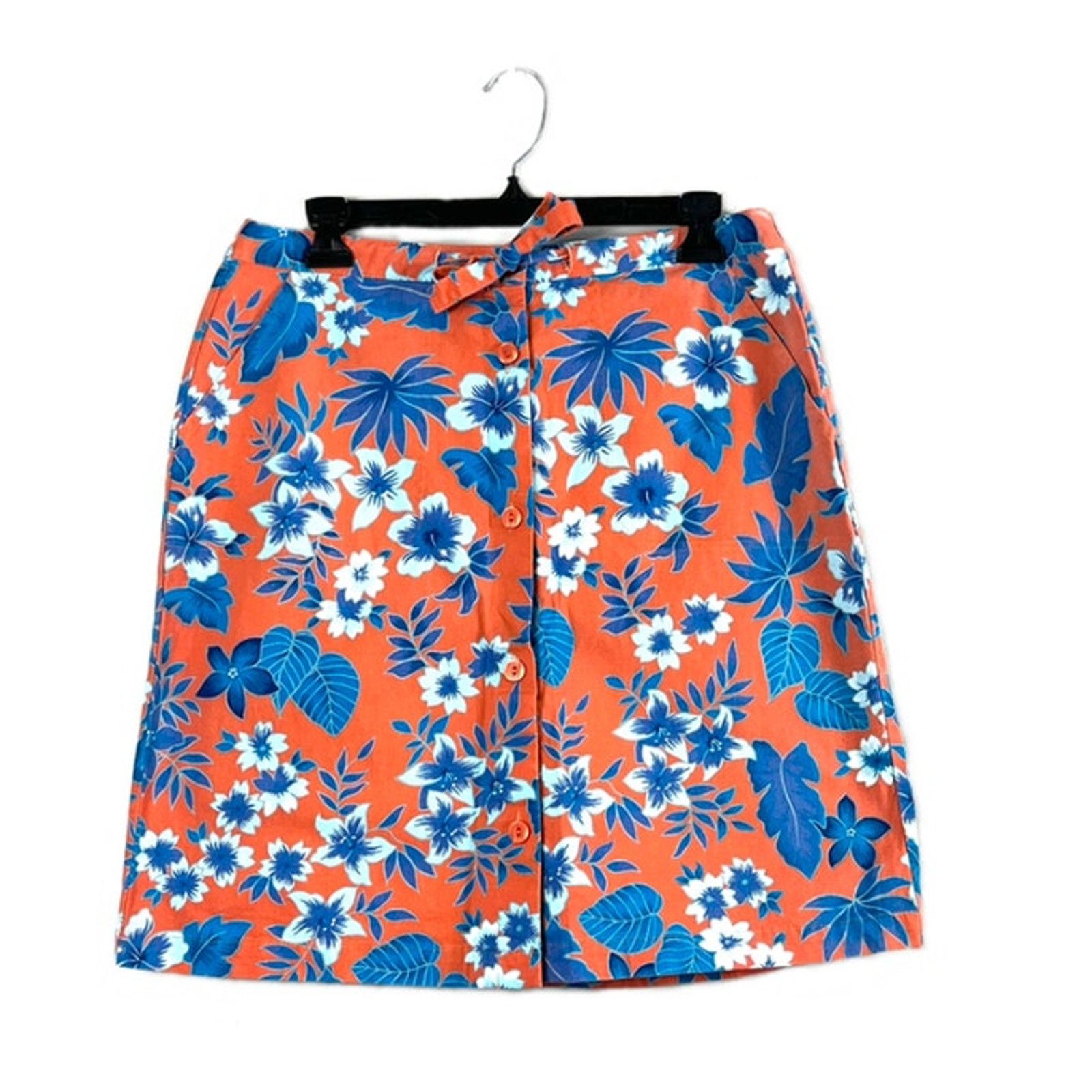 Vintage Vintage Women's Floral Sag Harbor Orange Skort 12 Size 34" / US 12 / IT 48 - 1 Thumbnail