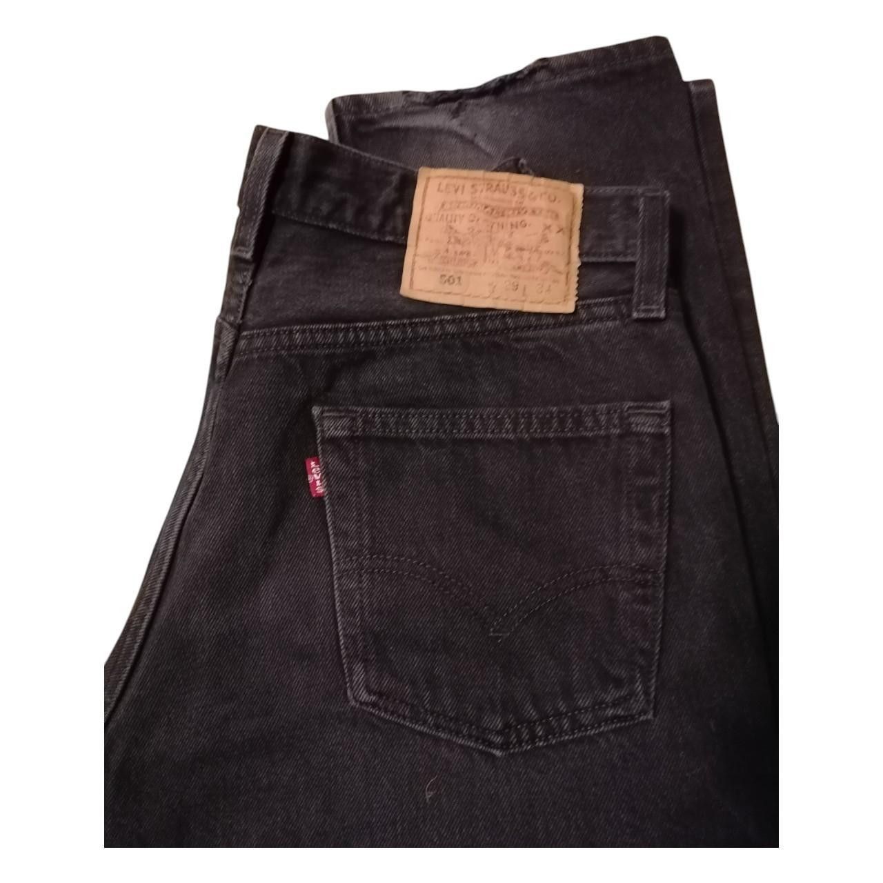 Levi's Vintage Levi's 501 USA Made 90s black Size US 29 - 6 Thumbnail