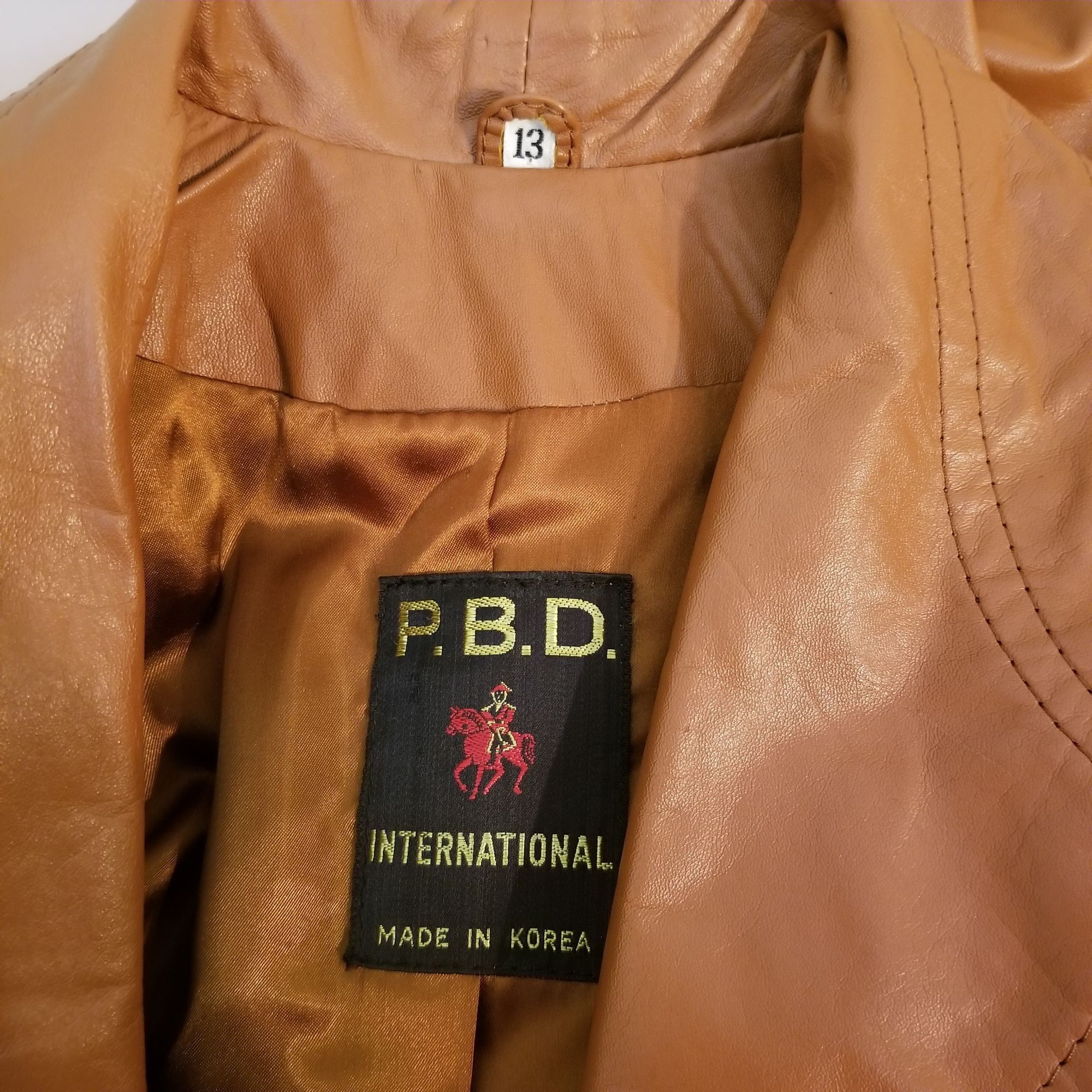 Other PBD Leather USA Camel Brown Trench Coat Belted S/M Buttersof Size M / US 6-8 / IT 42-44 - 3 Thumbnail