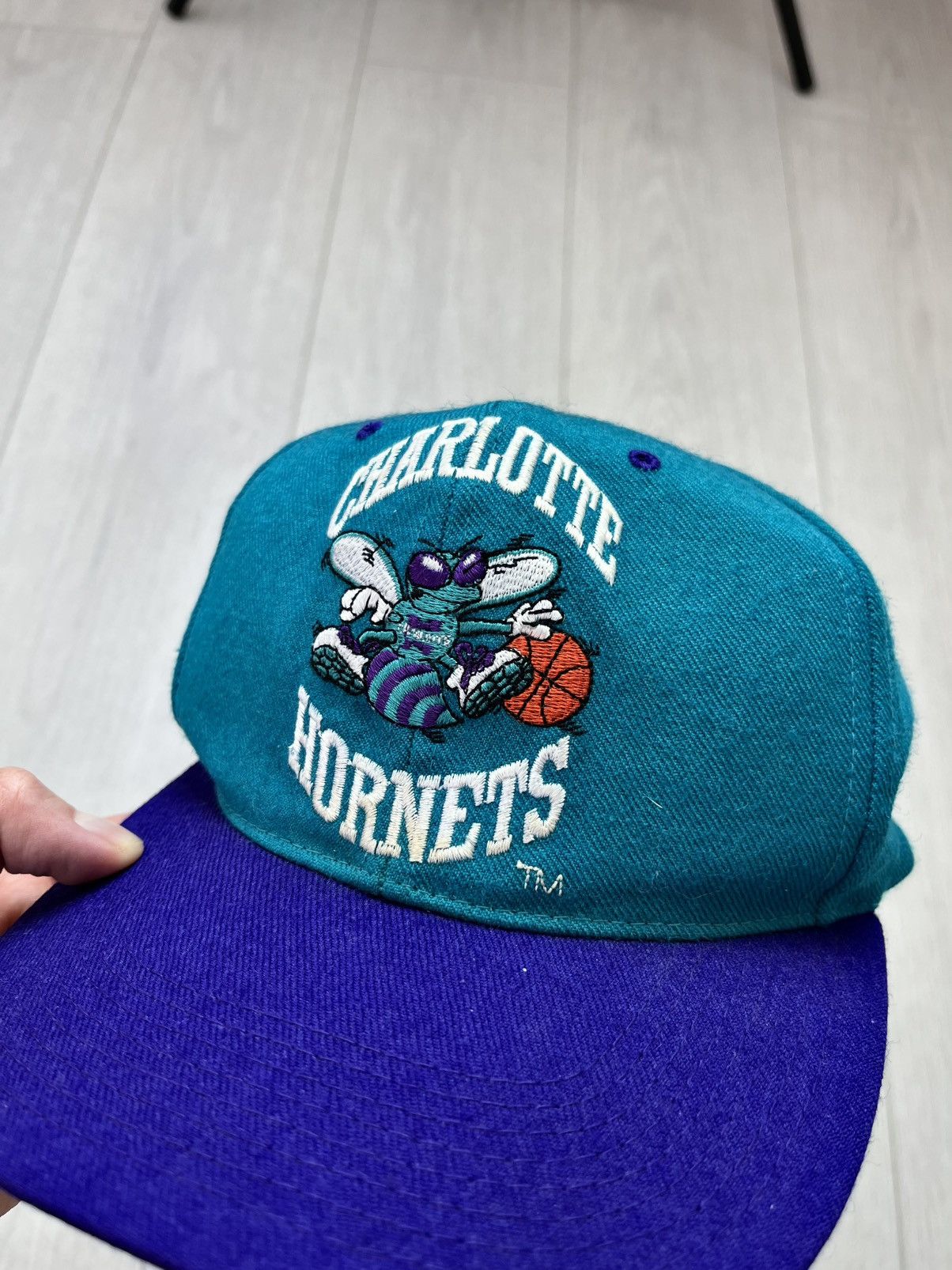 NBA × Vintage Vintage Charlotte Hornets Cap NBA 90s Rare Sportwear Hype Size ONE SIZE - 4 Thumbnail