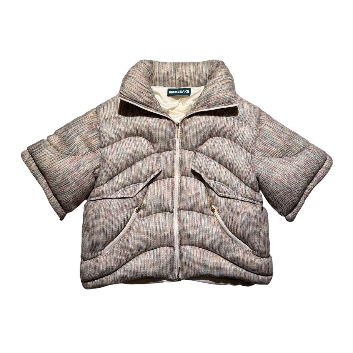 NAMESAKE Cropped wave puffer jacket Size US XL / EU 56 / 4 - 1 Thumbnail