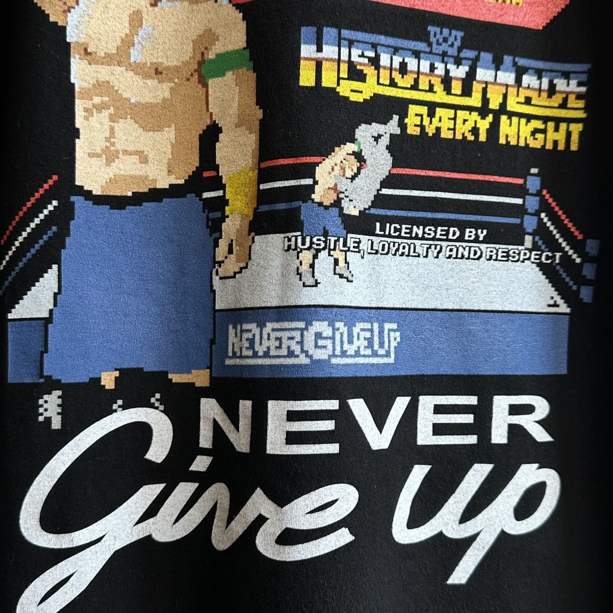 Vintage × WWE × WWF VINTAGE JOHN CENA NEVER GIVE UP 20 YEARS WWE PROMO TEE Size US L / EU 52-54 / 3 - 5 Thumbnail