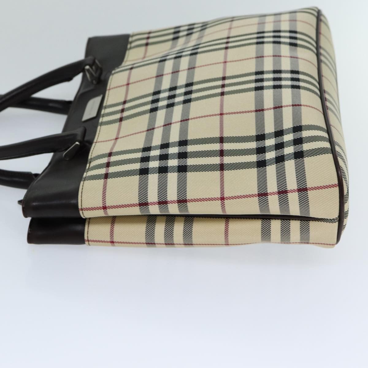 Burberry Burberry Nova Check Hand Bag Canvas Beige Size ONE SIZE - 4 Thumbnail