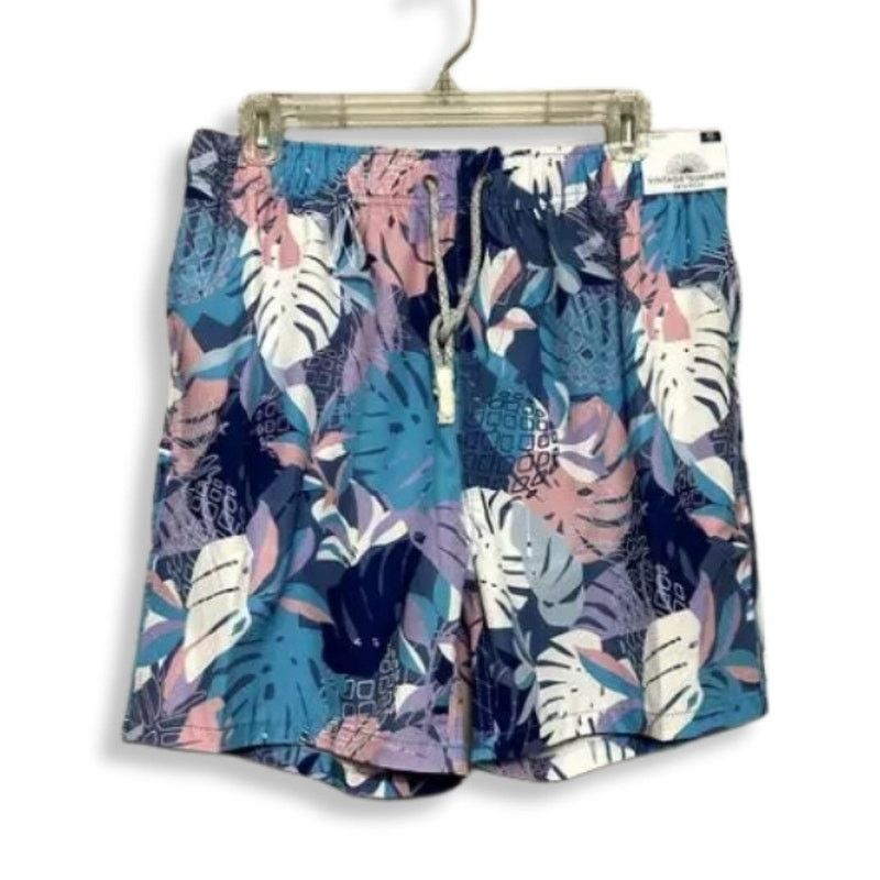 Other Vintage Swim Trunks Quick Dry Tropical Leaf Print XL NWT Size US 32 / EU 48 - 1 Thumbnail