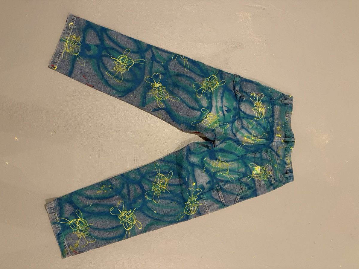Skoloct Skoloct hand panted jeans 1of1 Size US 34 / EU 50 - 3 Thumbnail