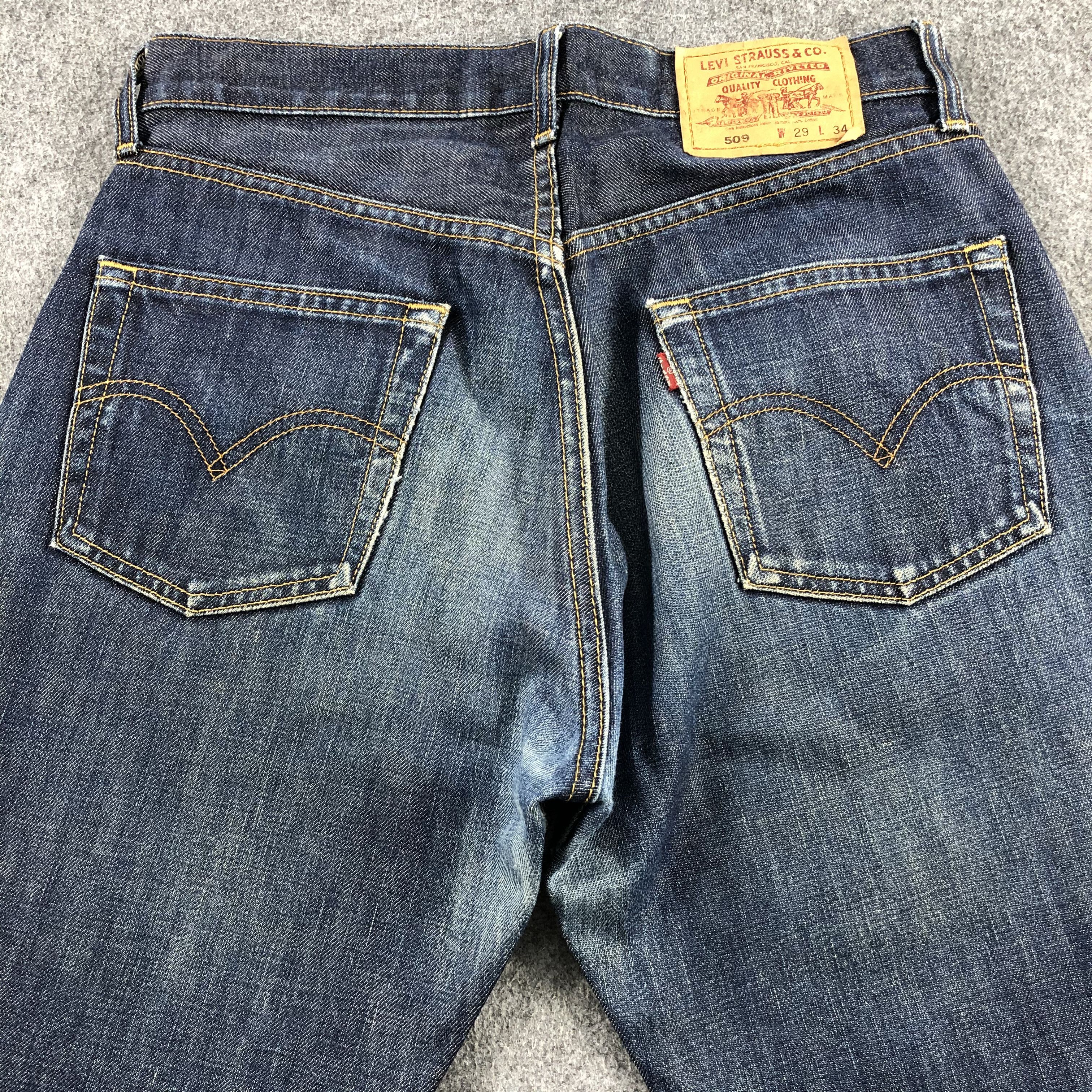 Levi's Vintage 90s Blue Wash Levis 509 Jeans-J1837 Size US 30 / EU 46 - 4 Thumbnail