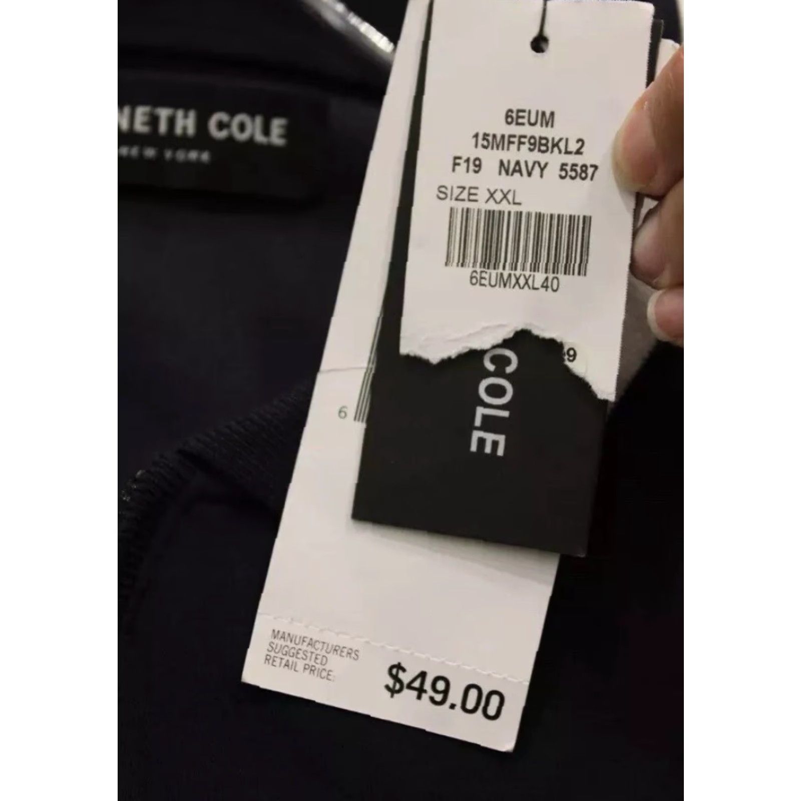 Kenneth Cole NEW NWT Kenneth Cole Mens Navy Blue Collared 1/4 ZipUp LongSleeve Shirt Size XXL Size US XXL / EU 58 / 5 - 3 Thumbnail