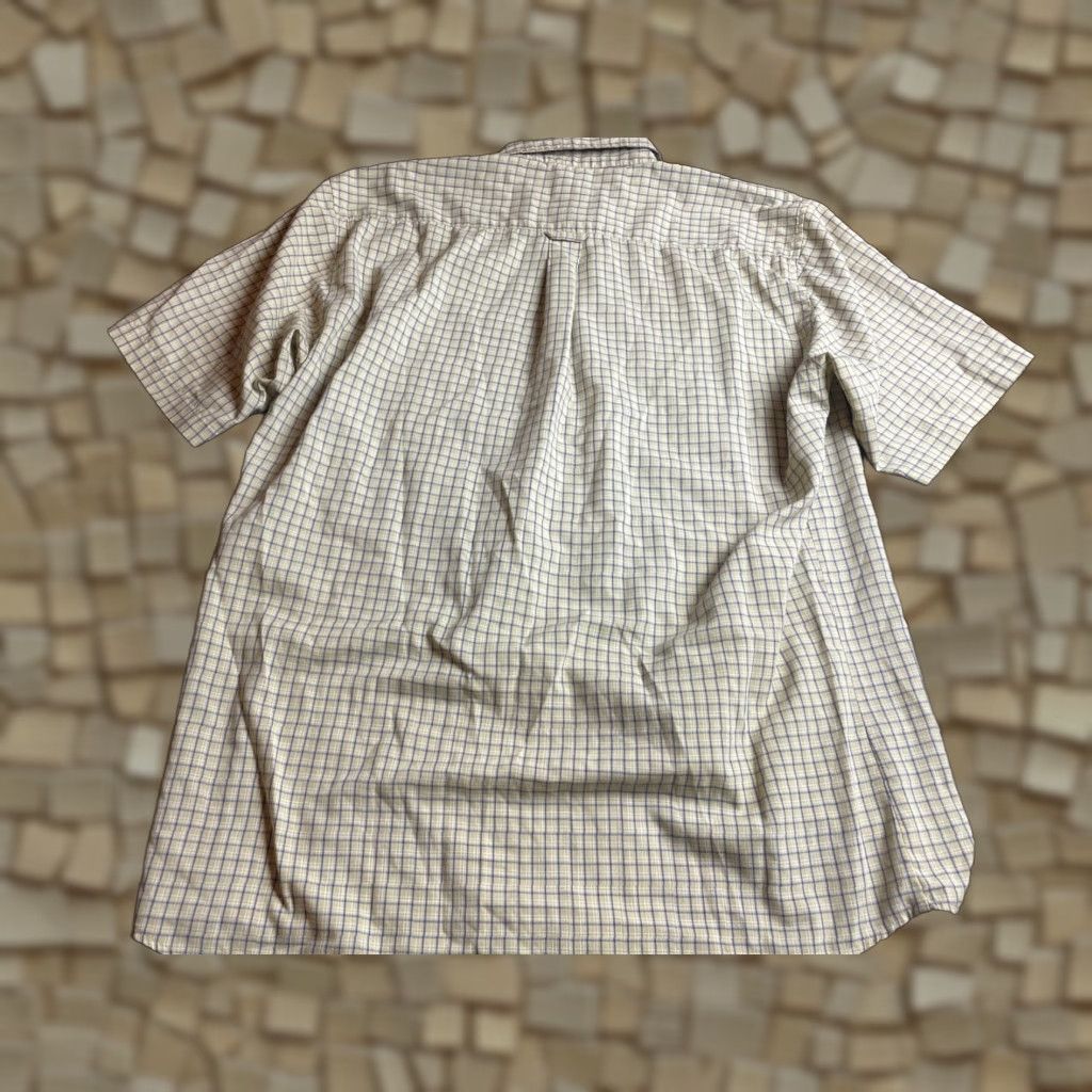 McGregor McGregor Shirt Men's Large Button-Down Checkered Wrinkle Resistant Vintage Brown Tan Casual Short Sleeve Shirt Size US L / EU 52-54 / 3 - 1 Thumbnail