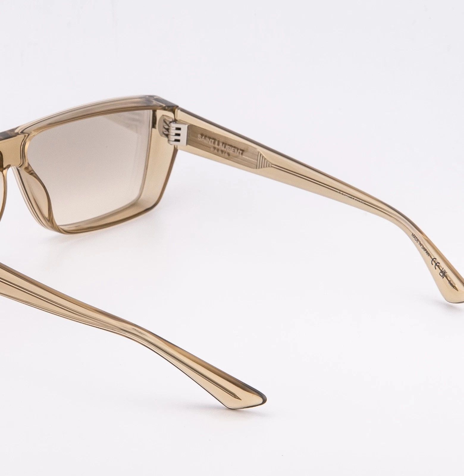 Saint Laurent Paris SAINT LAURENT SL 757 SL757 Crystal Beige Sunglasses 003 Size ONE SIZE - 3 Thumbnail