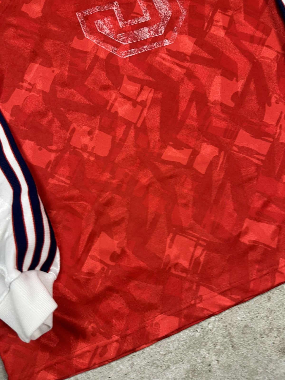 Adidas Vintage 90s Adidas Template Red Long Sleeve Jersey Blokecore Size US L / EU 52-54 / 3 - 13 Thumbnail