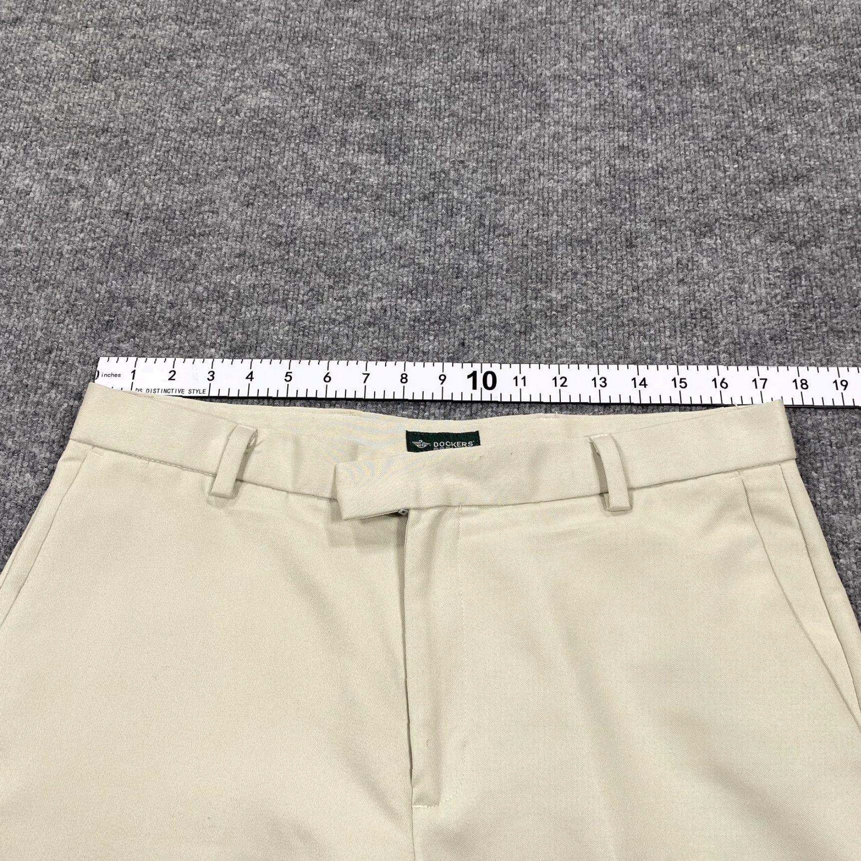 Dockers VINTAGE Dockers Premium Pants Mens 34x29 Beige Flat Front Straight Dress Slacks Size US 34 / EU 50 - 6 Thumbnail