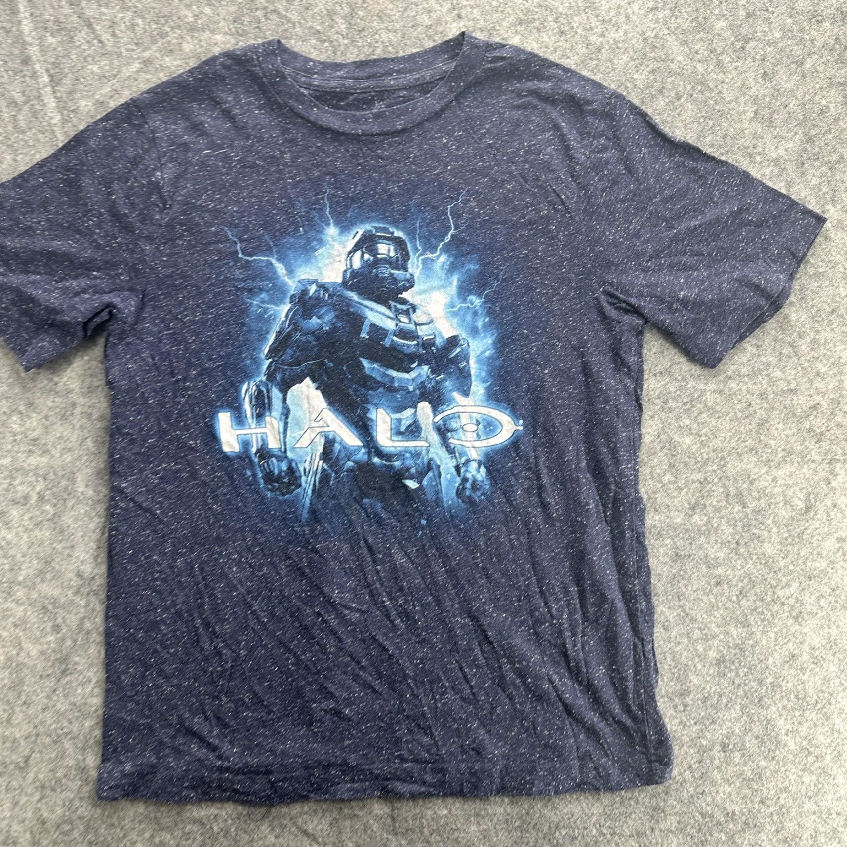 Vintage Halo Shirt Mens XL Blue Graphic Tee Xbox Master Chief Video Game Cotton Size US XL / EU 56 / 4 - 2 Thumbnail