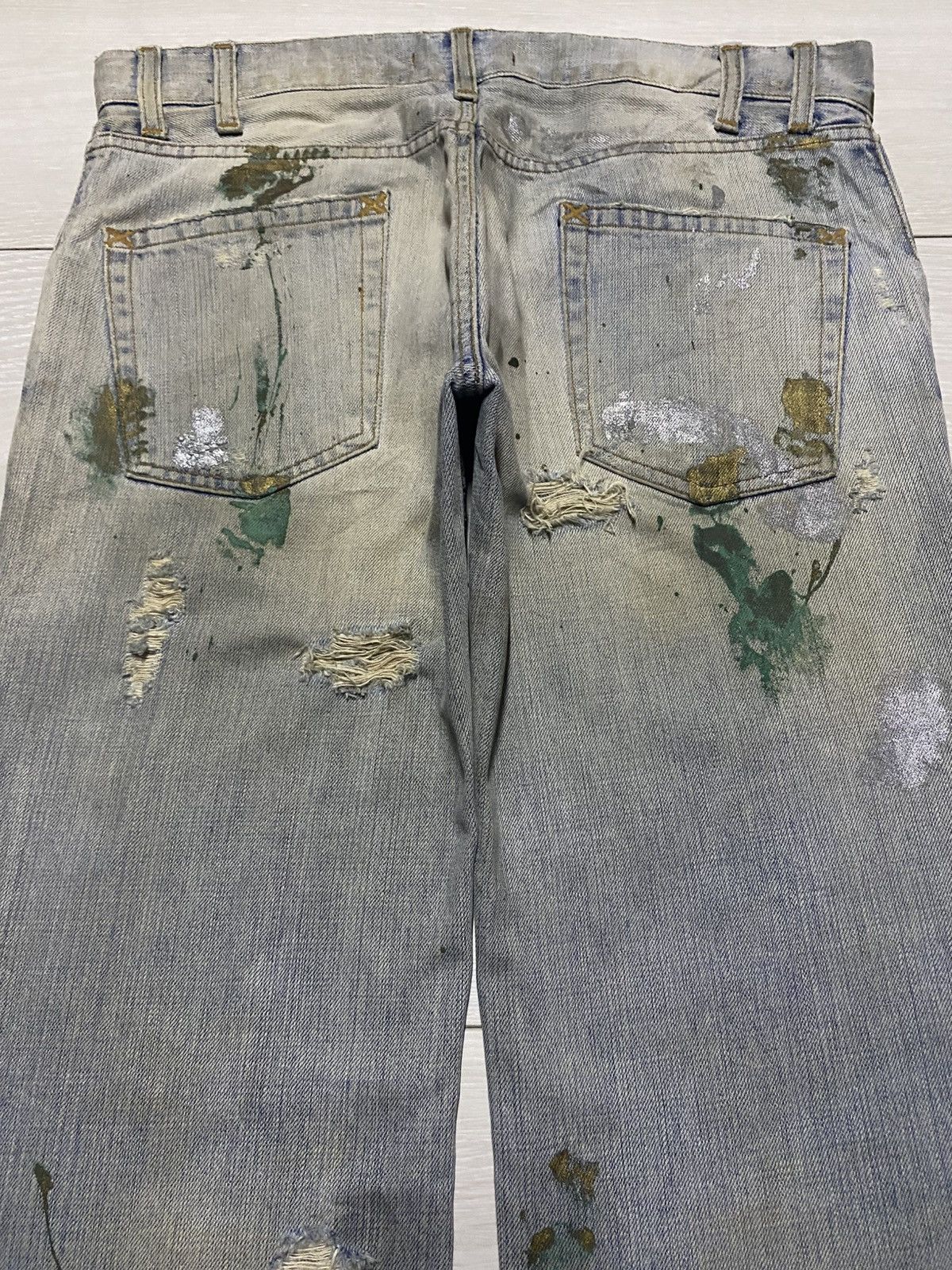 Dolce & Gabbana Dolce & Gabbana Mud Wash Paints Splatter Distressed Jeans Size US 34 / EU 50 - 4 Thumbnail