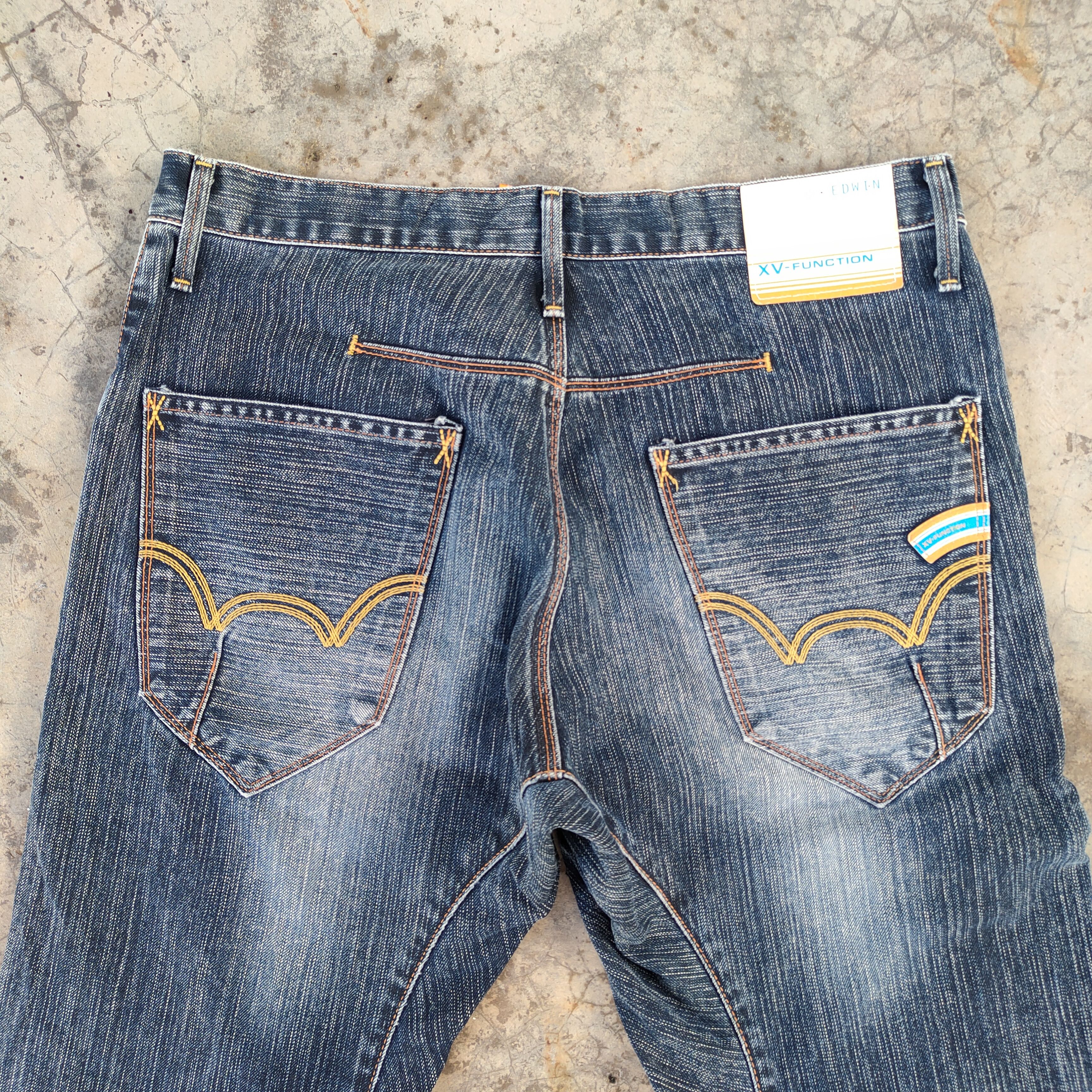 Edwin VINTAGE EDWIN XV FADED RIPPED JEANS DENIM PANTS Size US 35 - 10 Thumbnail