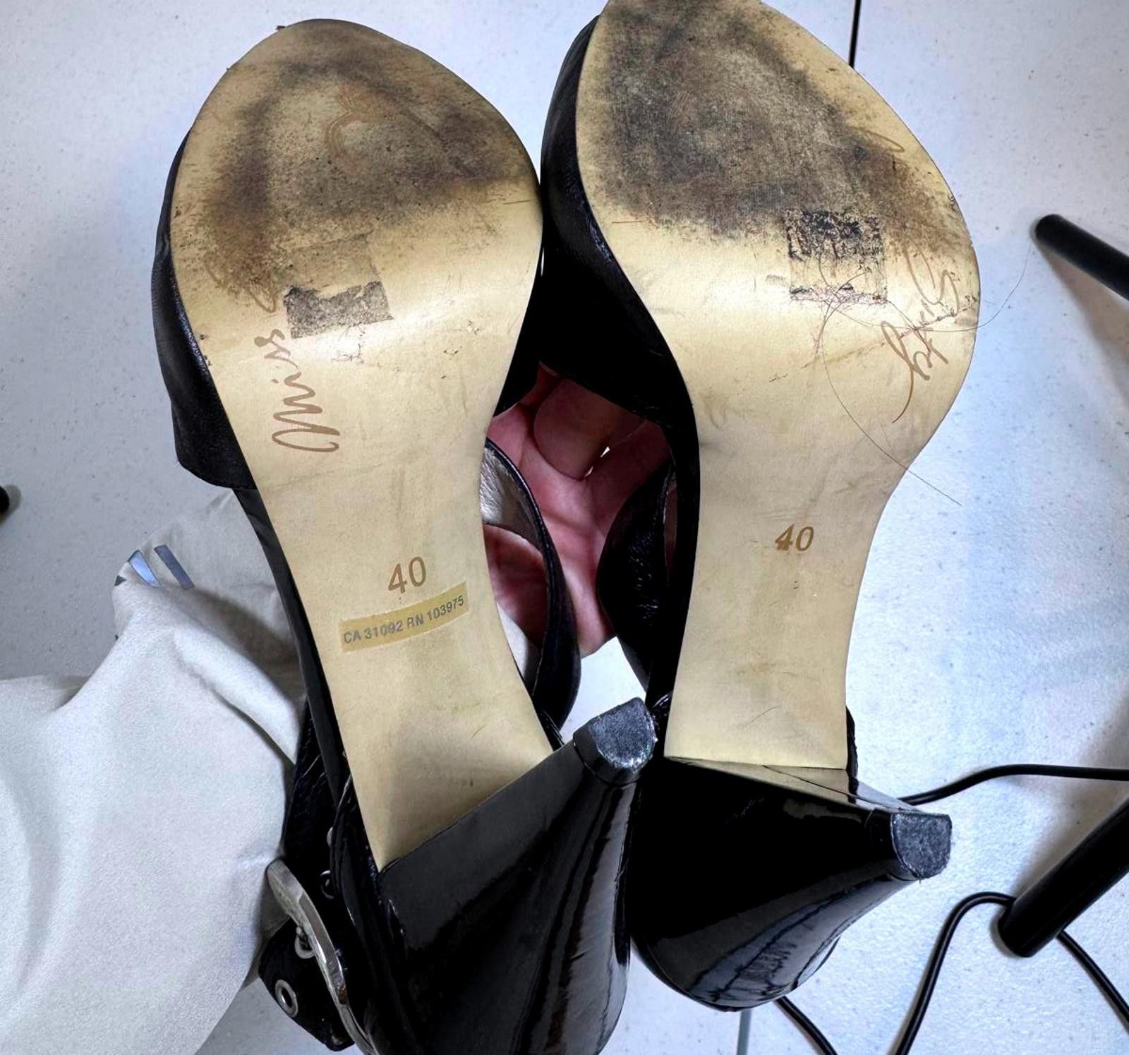 Designer Stylish Black High Heels by Miz Sassy – Size 40 Size US 10 / IT 40 - 4 Thumbnail