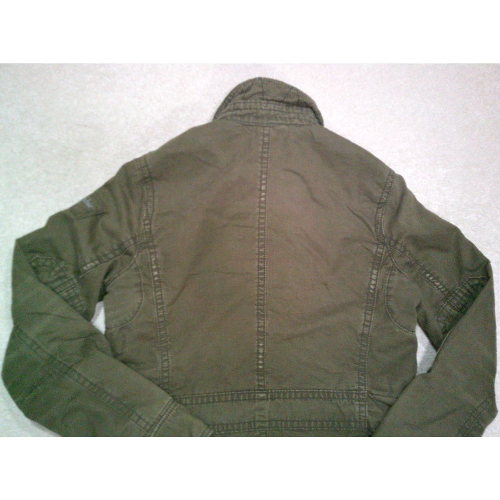 Abercrombie & Fitch Abercrombie & Fitch Redfield Utility Jacket Mens Small Green Military Blanket Size US S / EU 44-46 / 1 - 7 Thumbnail