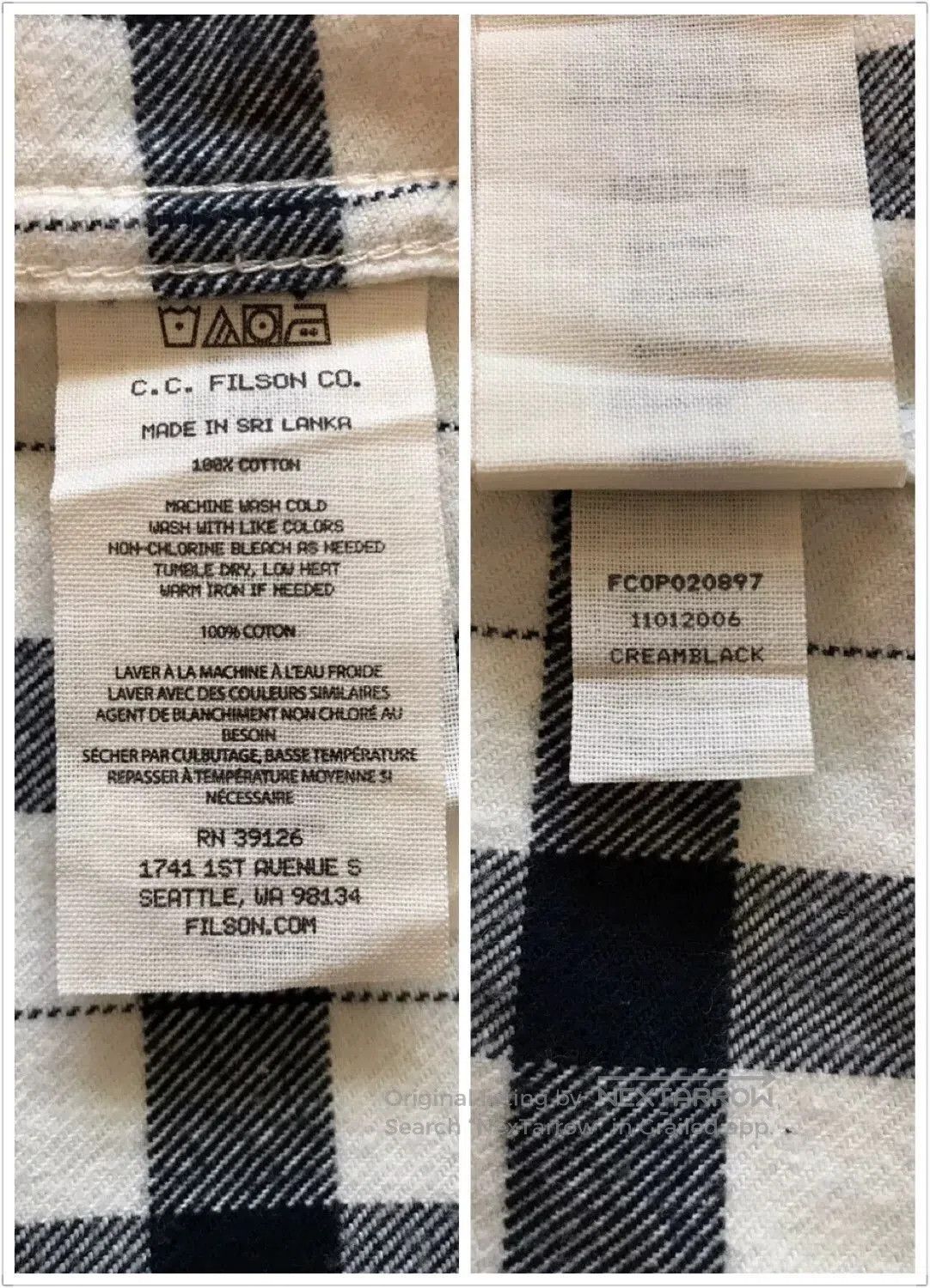Filson Filson Heavy Flannel Work Shirt. Size US M / EU 48-50 / 2 - 9 Thumbnail