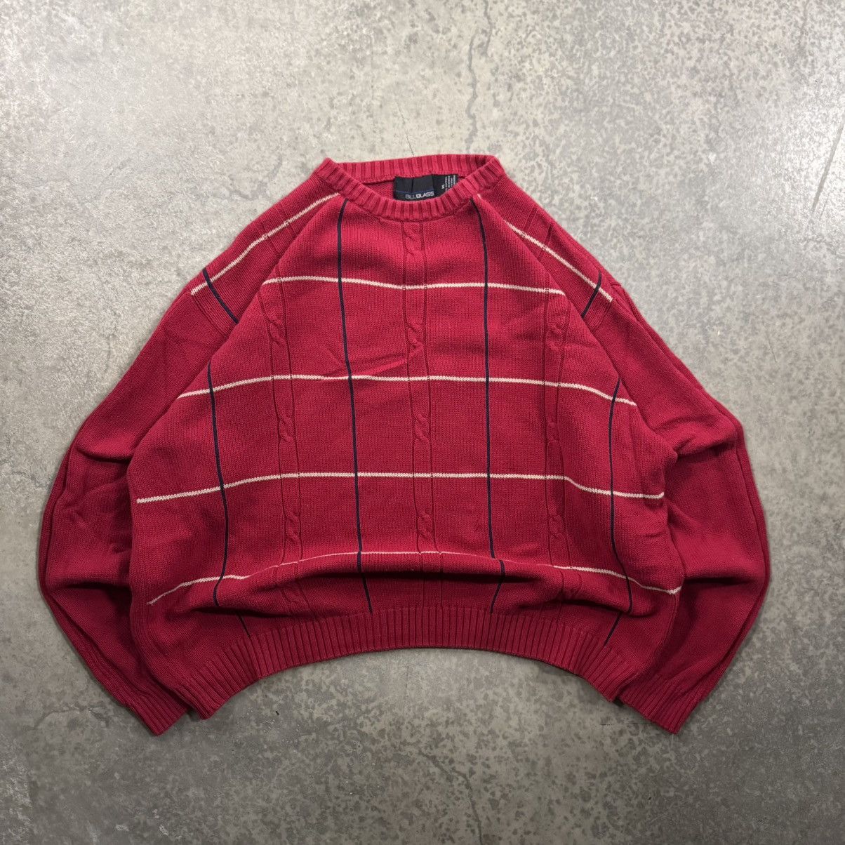 Bill Blass Vintage 90s Y2K Bill Blass Red Knit Sweater Size XL Retro Size US XL / EU 56 / 4 - 1 Thumbnail