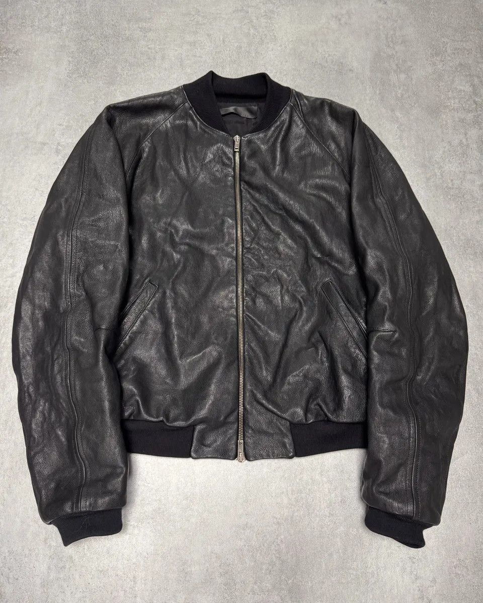 Haider Ackermann FW2015 Haider Ackermann Sample MA-1 Bomber Leather Jacket Size US S / EU 44-46 / 1 - 1 Thumbnail
