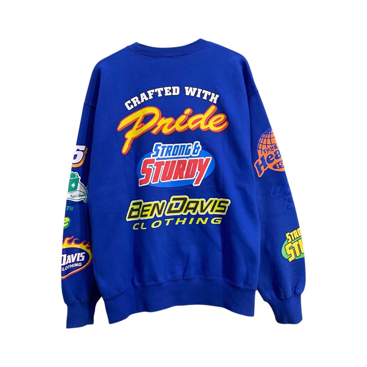 Ben Davis Ben Davis Multi-Graphic Logo Sweatshirt Royal Blue Size US L / EU 52-54 / 3 - 2 Thumbnail