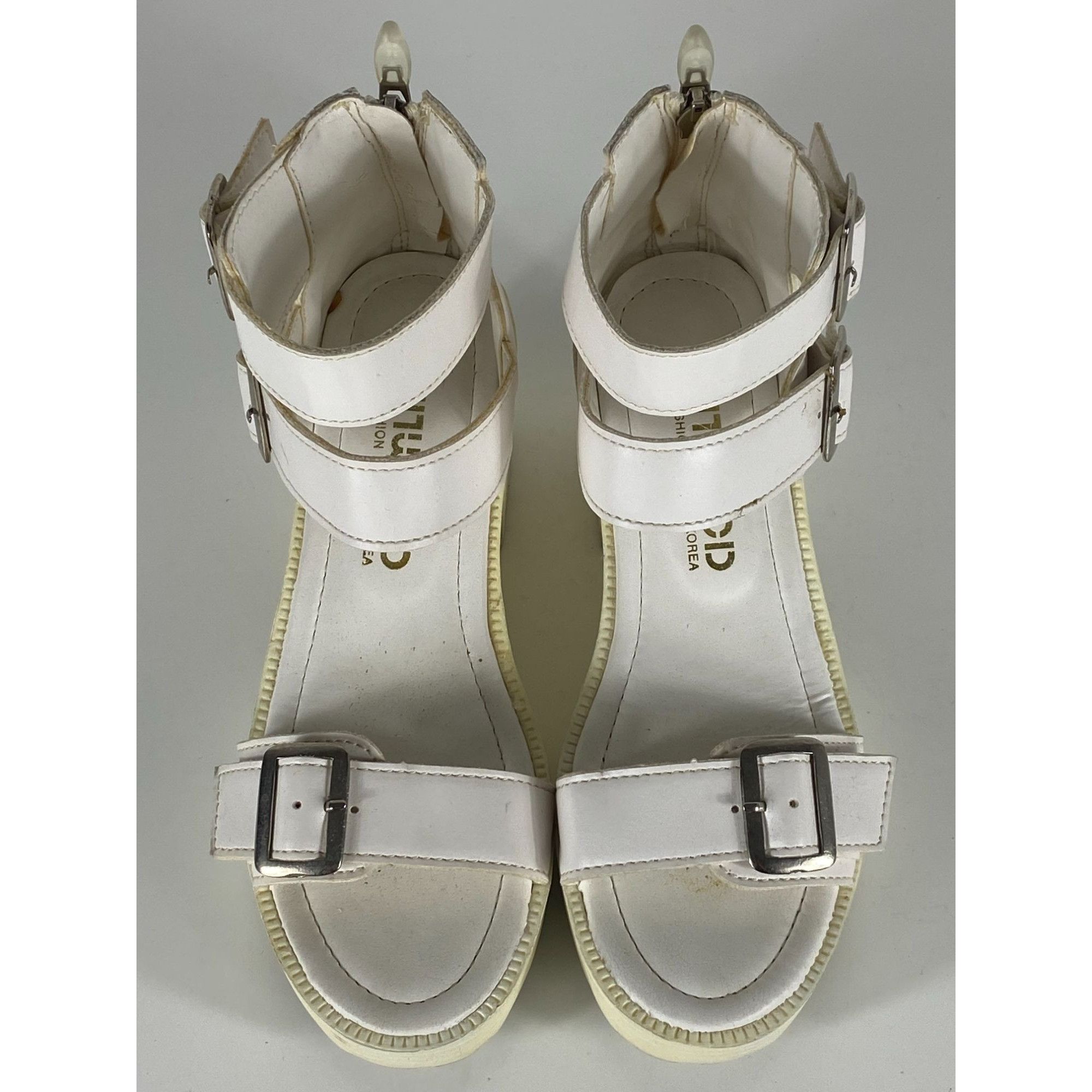 Other Tenwood Platform Sandals Heels White Size 10 Women's Made in Size US 10 / IT 40 - 2 Thumbnail