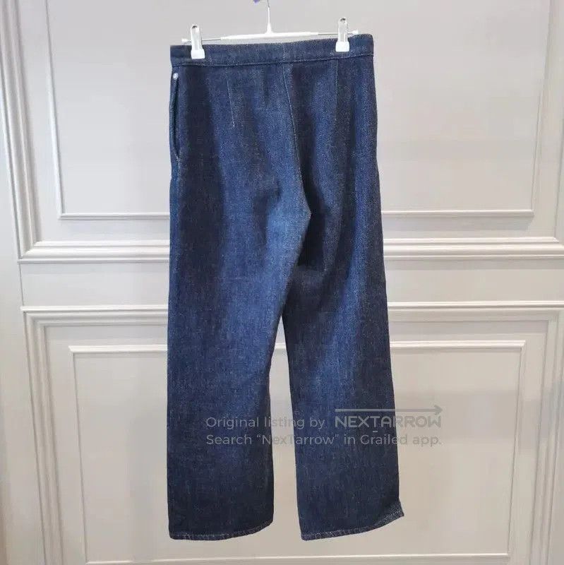 Chanel Chanel Summer Dark Blue Cotton Denim Pants . Size 23" - 2 Thumbnail