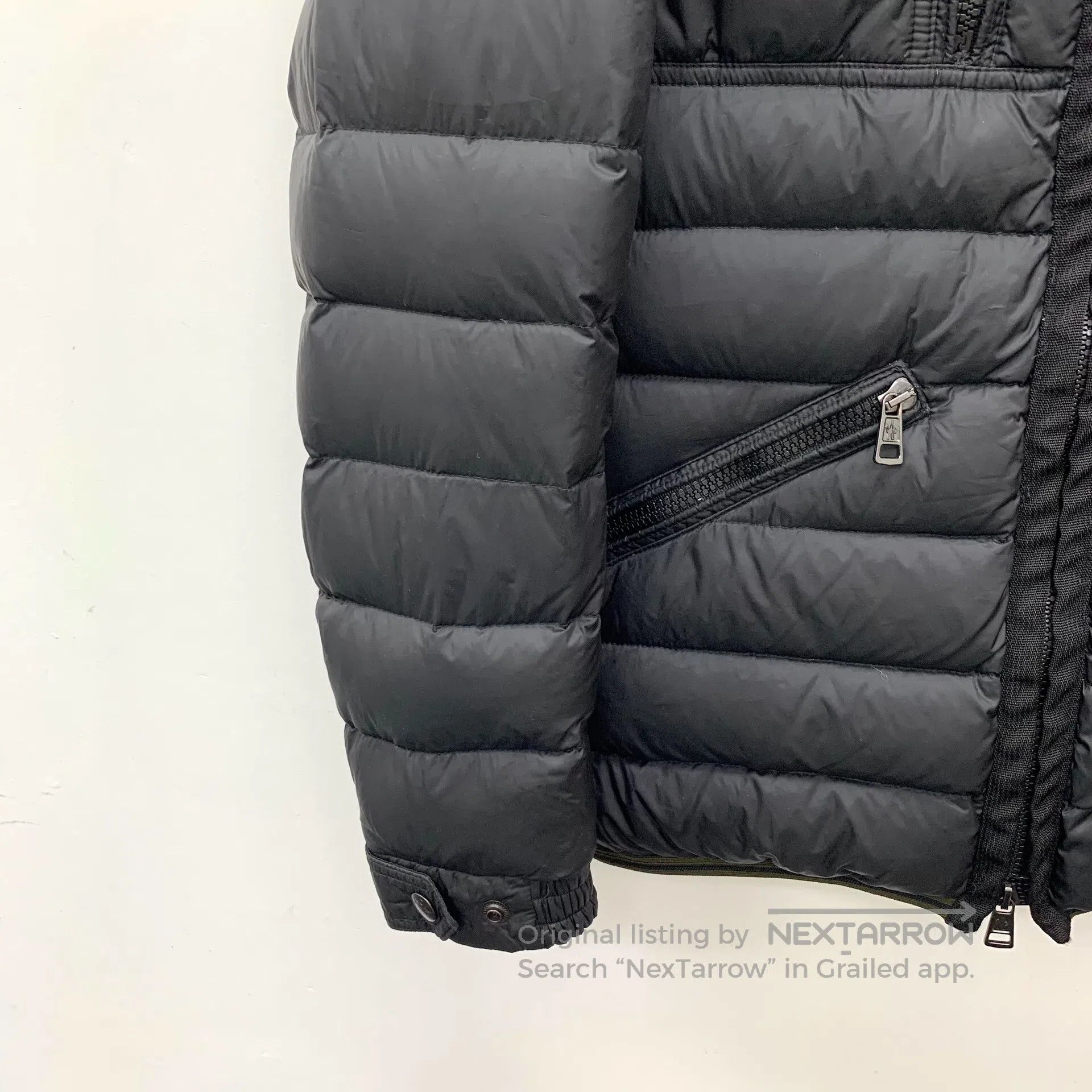 Moncler Moncler Black Logo Patch Stand Collar Zip Long Sleeve Puff Size XS / US 0-2 / IT 36-38 - 4 Thumbnail