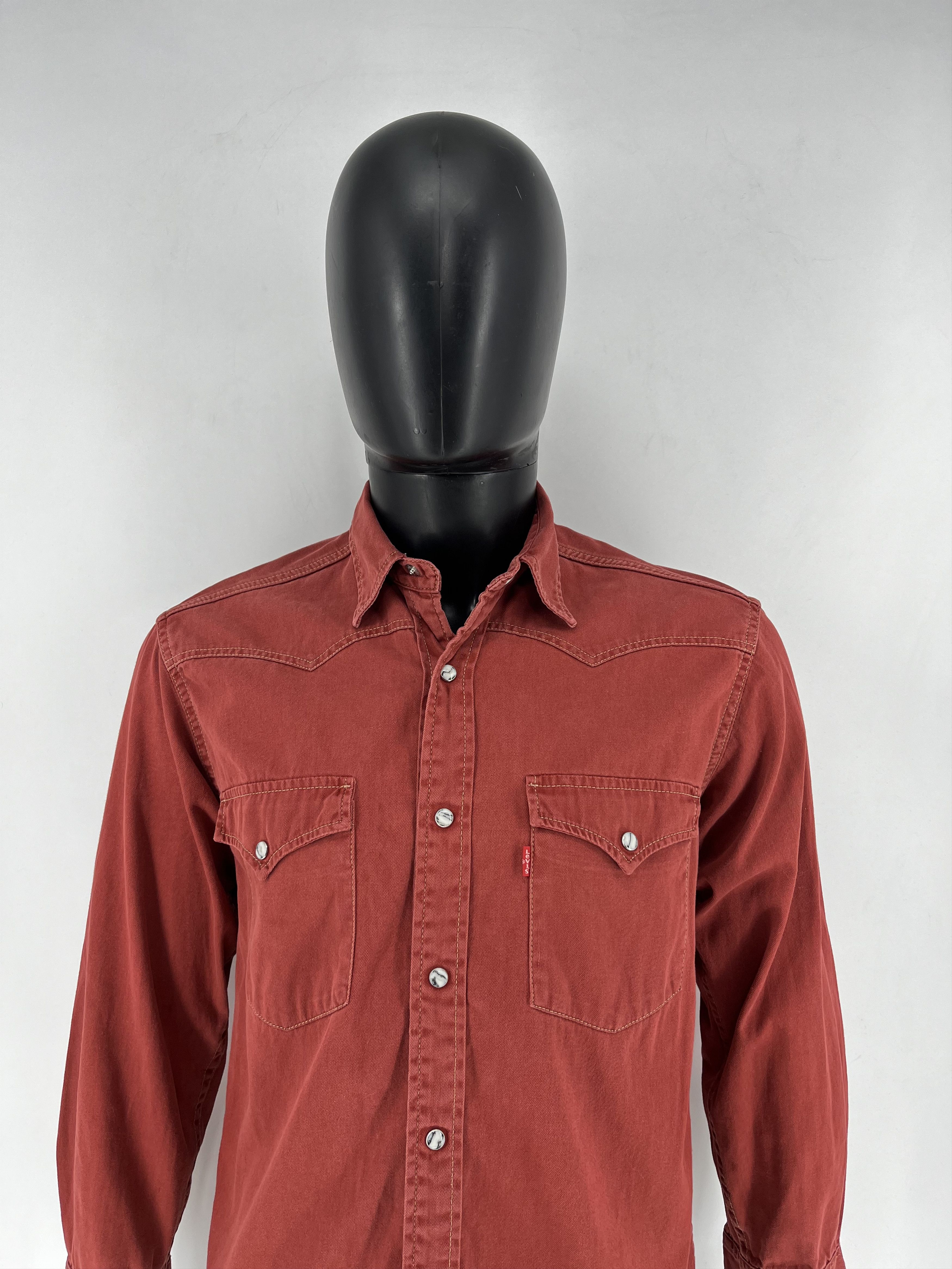 Levi's Vintage Clothing × Vintage Vintage 90s Levi’sLevi’s White Red Jacket Size US S / EU 44-46 / 1 - 1 Thumbnail