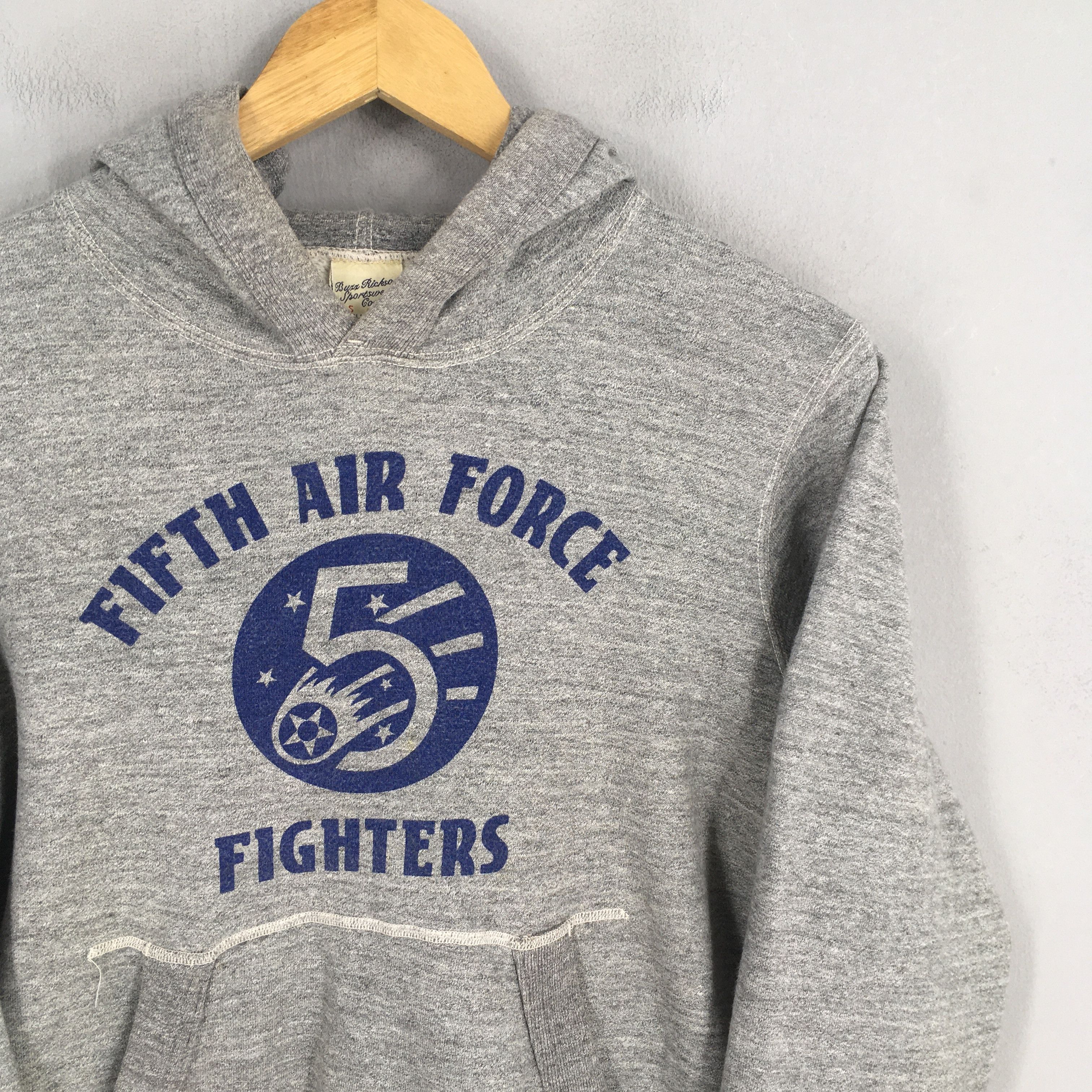 Buzz Rickson's × Vintage Buzz Rickson Fifth Air Force Hoodie Sweatshirt Small Size US S / EU 44-46 / 1 - 2 Thumbnail