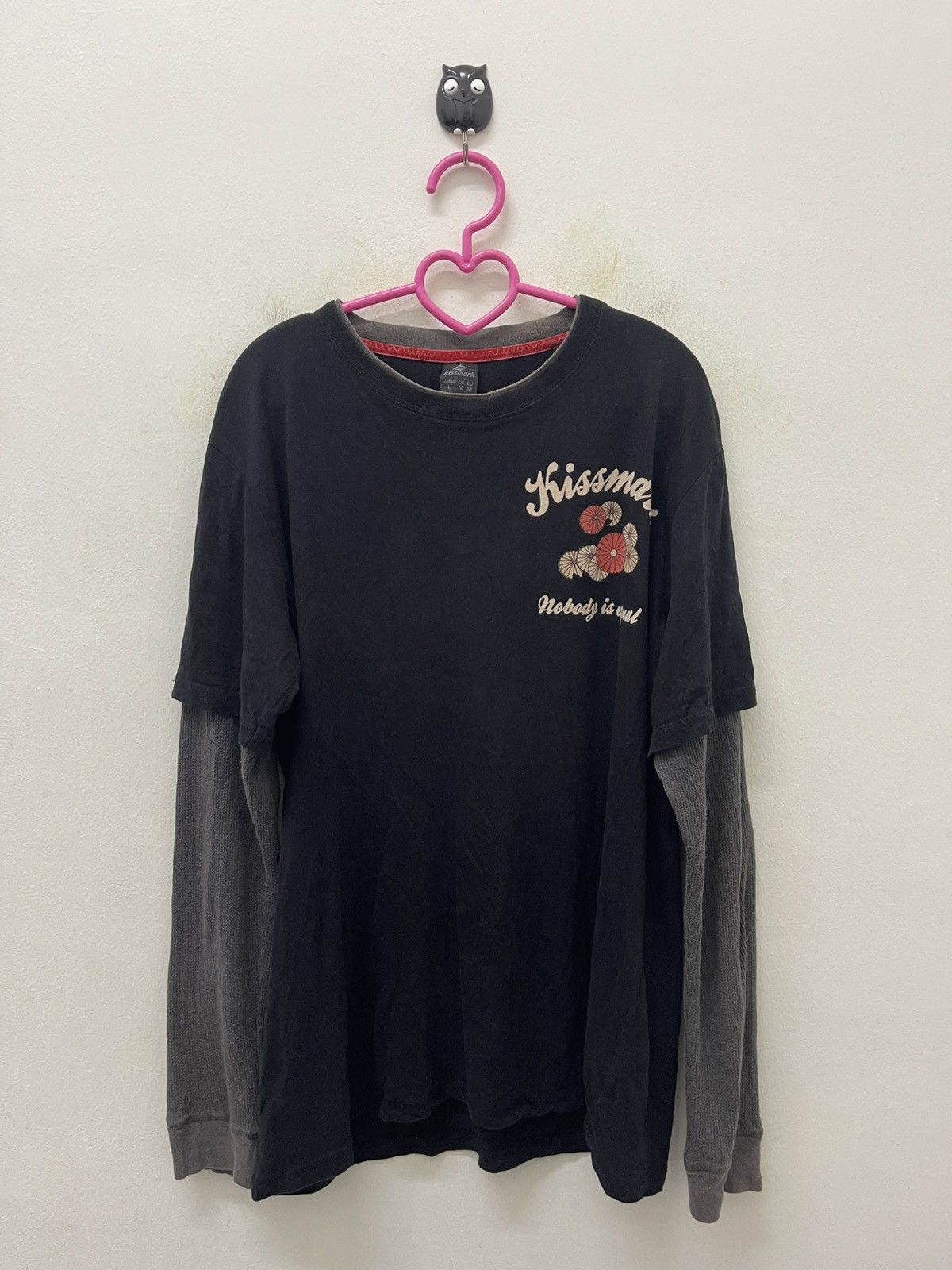Japanese Brand Rare Vintage KISSMARK Nobody Is Equal Sexy Girl Size US M / EU 48-50 / 2 - 3 Thumbnail