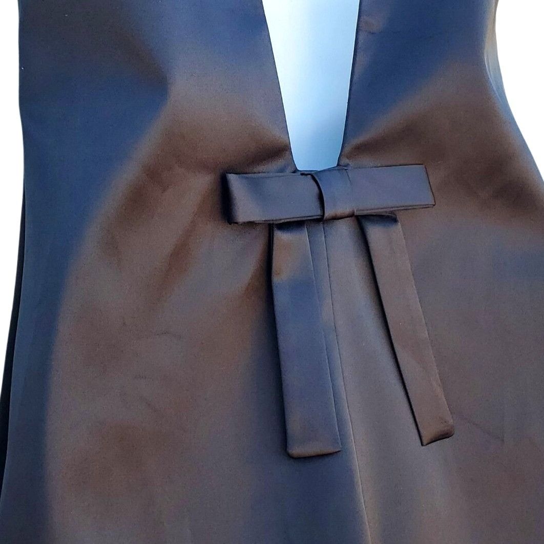 Other Black Satin Mini Dress Size S Very Low Back Day Dreamer Back Size S / US 4 / IT 40 - 7 Thumbnail