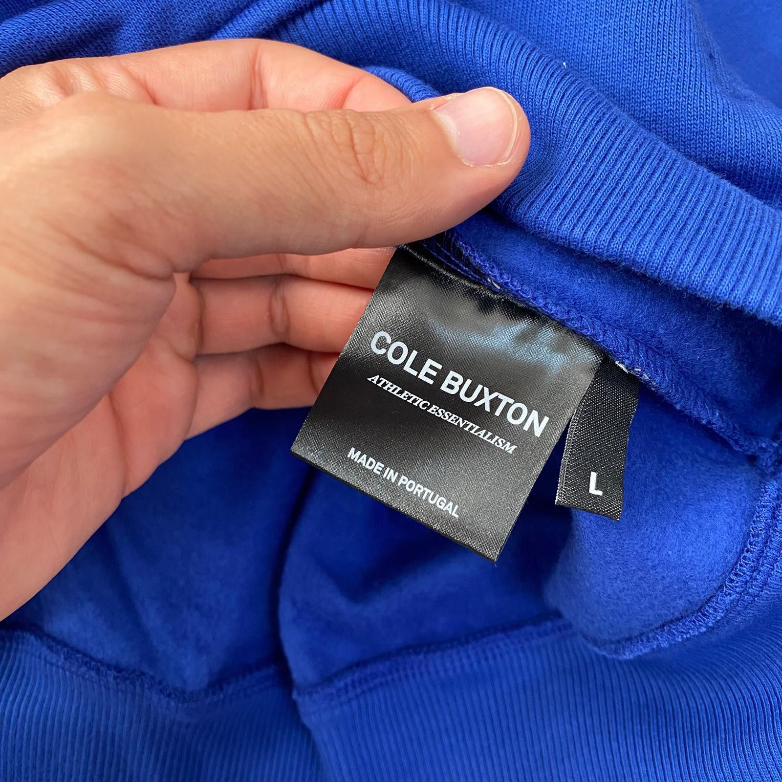Cole Buxton Cobalt Blue Embroidered Logo Oversized Varsity Jacket Size US L / EU 52-54 / 3 - 4 Thumbnail