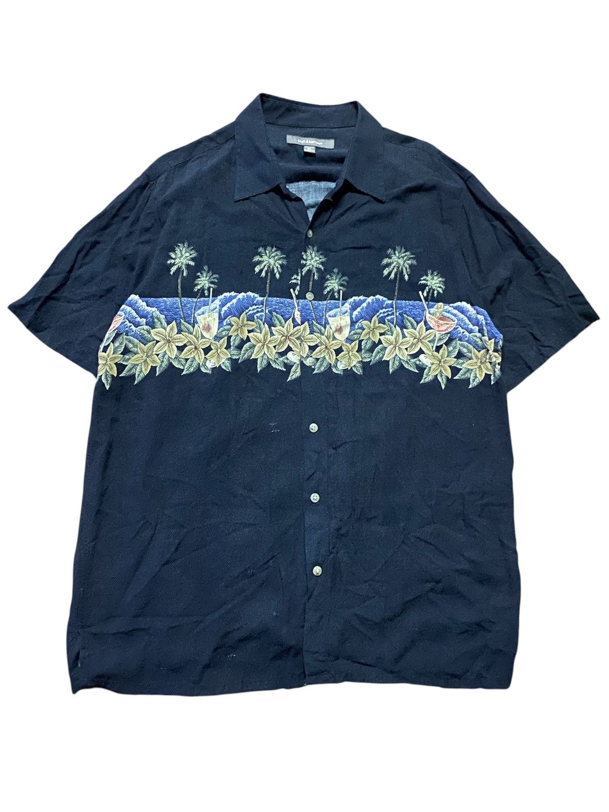 Croft & Barrow Vintage Croft & Barrow Rayon Hawaii Shirt Size US XL / EU 56 / 4 - 2 Thumbnail