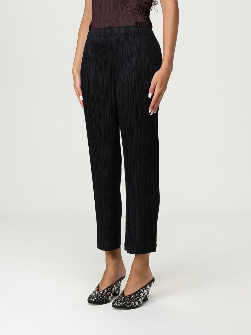 Pleats Please Issey Miyake Pleats Please Issey Miyake Long Pants Black Size 22" - 6 Thumbnail