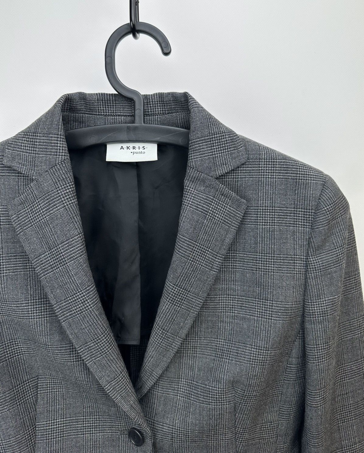 Akris Akris Punto Women's Gray Plaid Skirt Suit Set - US 4 / FR 36 Size S / US 4 / IT 40 - 2 Thumbnail